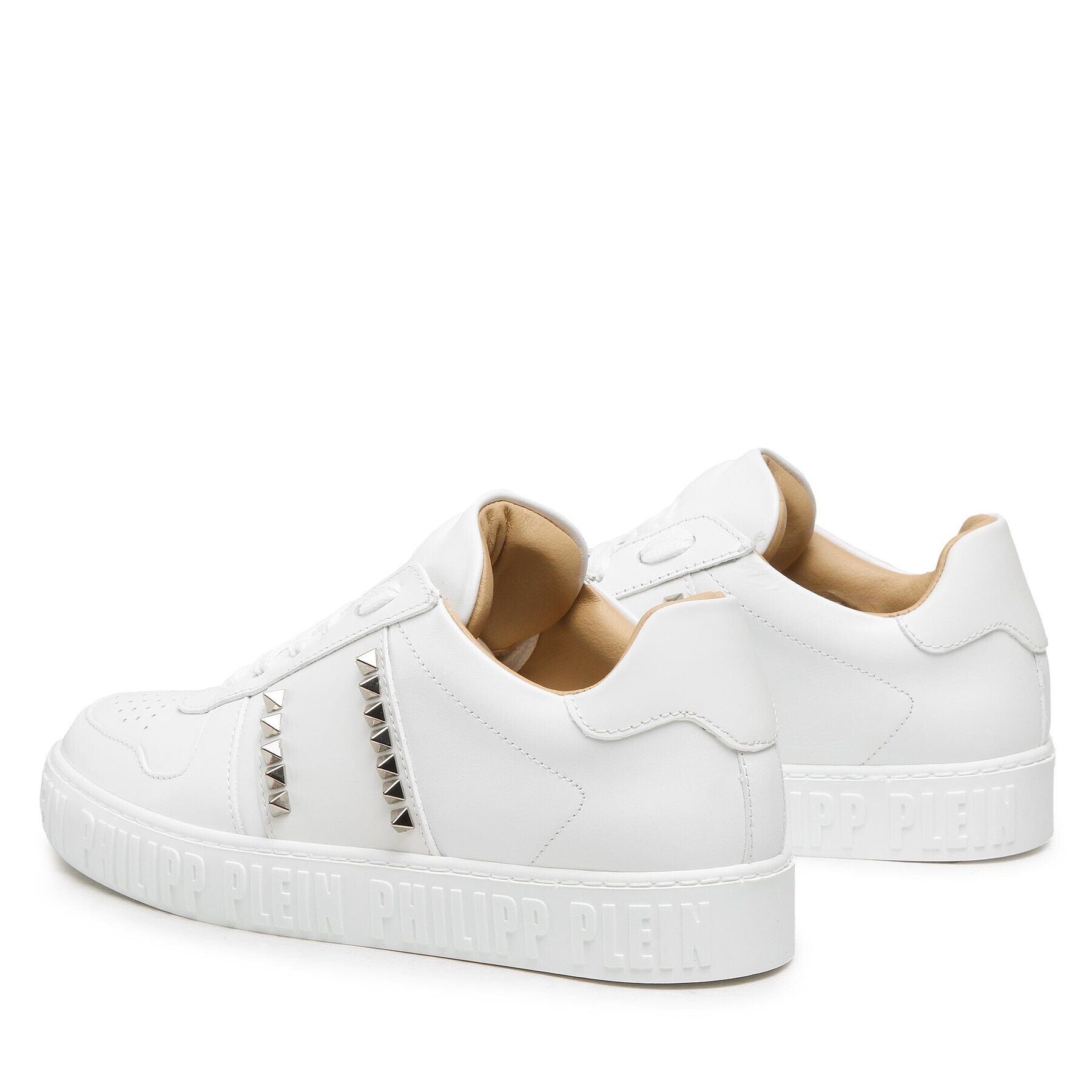 PHILIPP PLEIN Сникърси Studs AABS USC0183 PLE010N Бял - Pepit.bg
