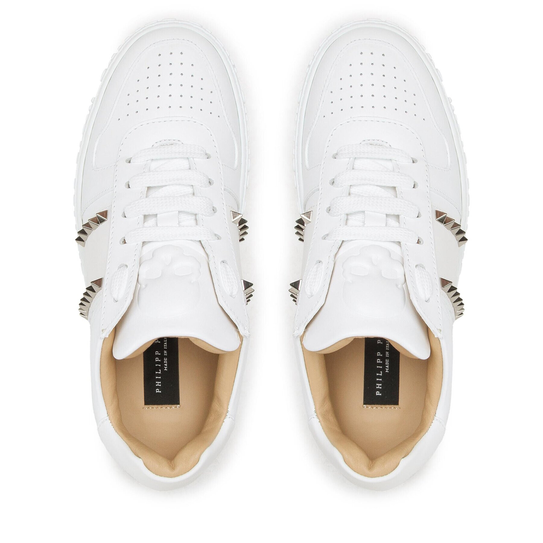 PHILIPP PLEIN Сникърси Studs AABS USC0183 PLE010N Бял - Pepit.bg