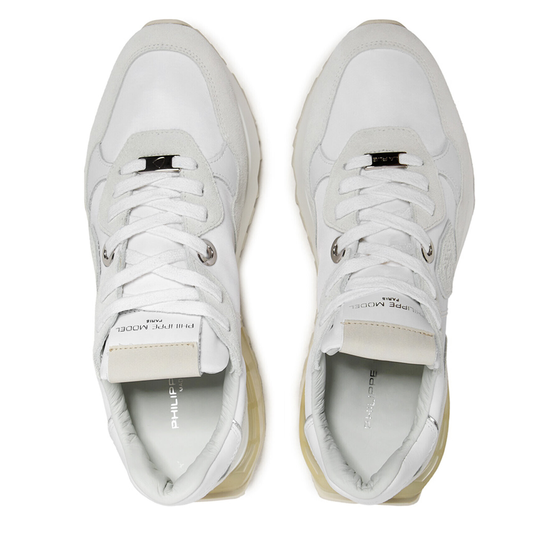 Philippe Model Сникърси La Rue Low LRLD W003 Бял - Pepit.bg