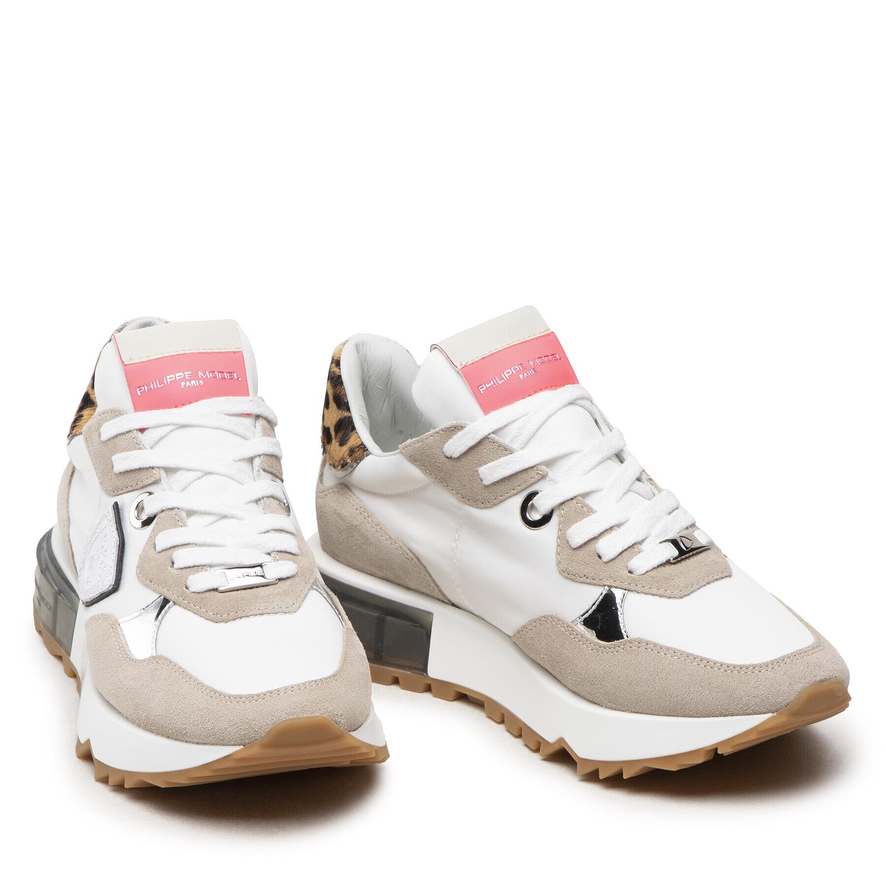 Philippe Model Сникърси La Rue Low LRLD WA01 Бял - Pepit.bg