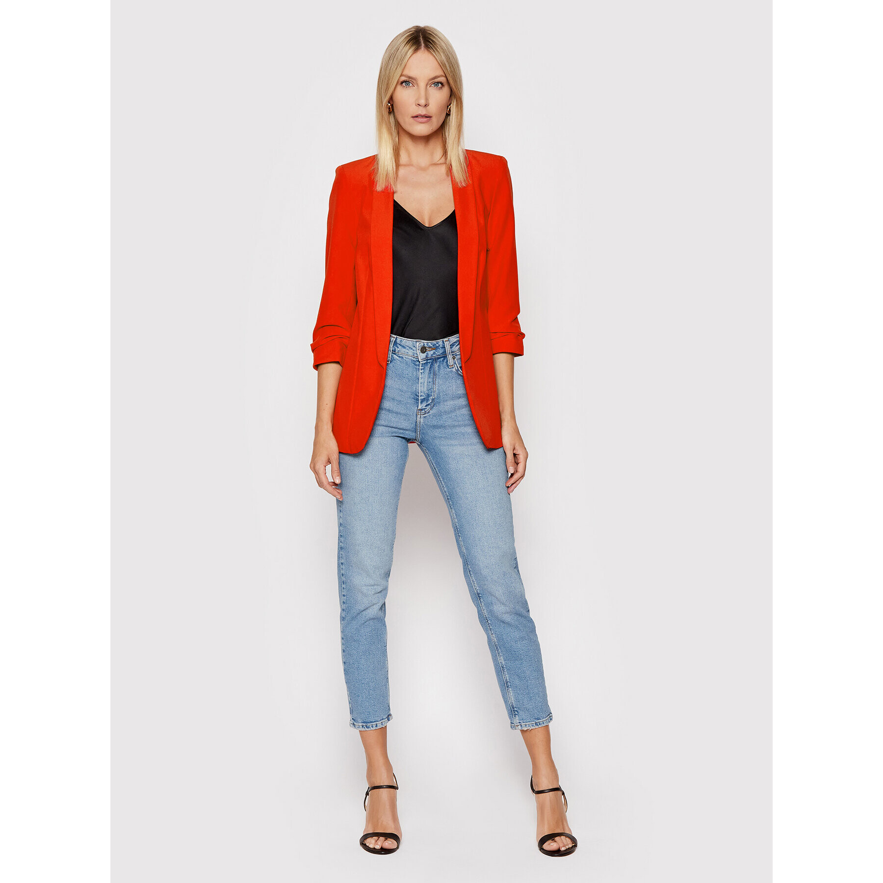 Pieces Сако Boss 17090996 Червен Regular Fit - Pepit.bg