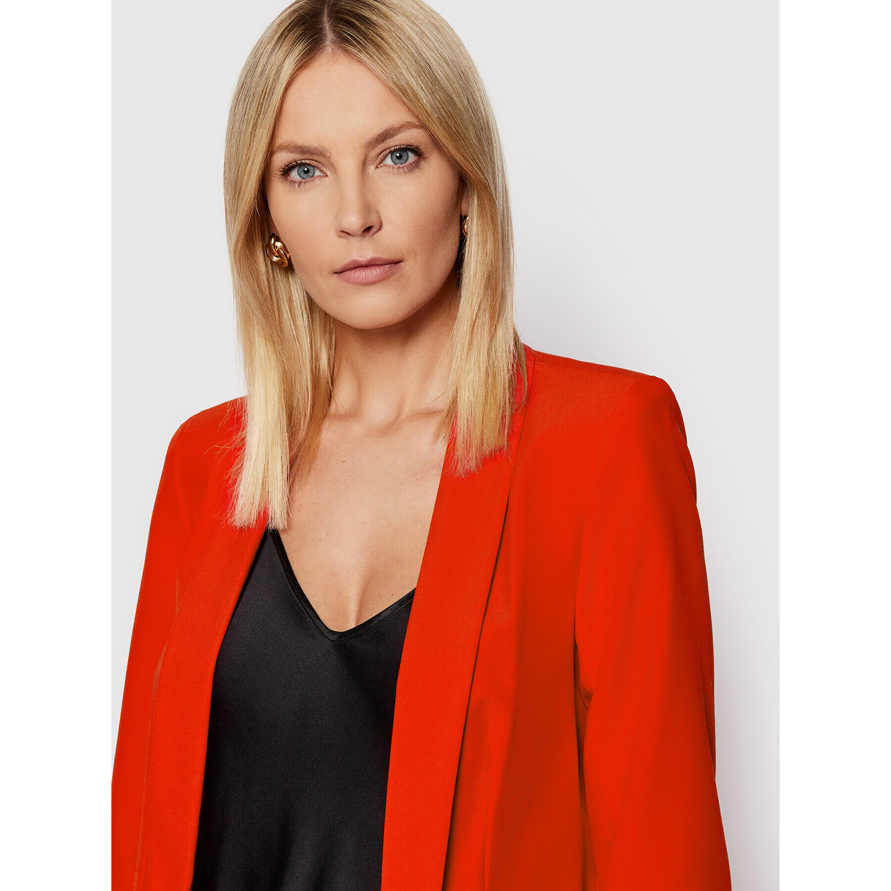 Pieces Сако Boss 17090996 Червен Regular Fit - Pepit.bg