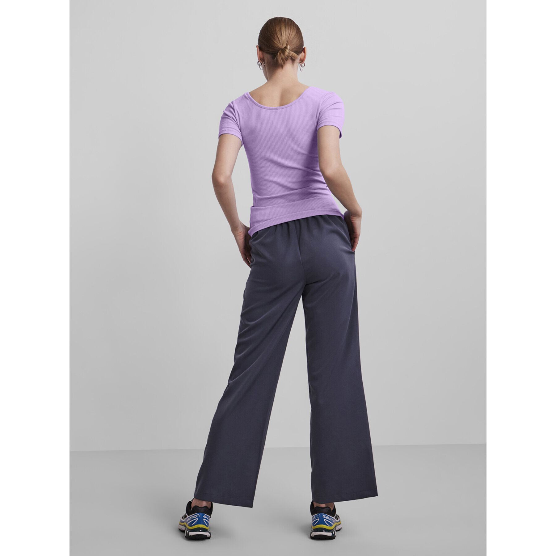 Pieces Блуза 17101439 Виолетов Slim Fit - Pepit.bg