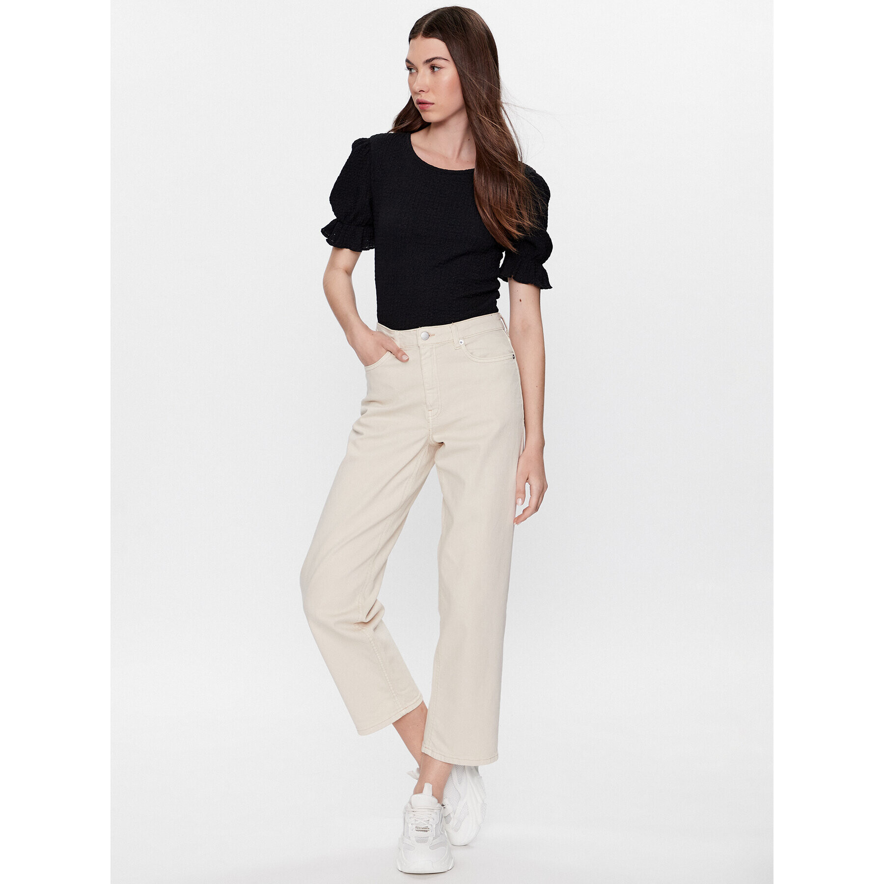 Pieces Блуза 17139897 Черен Regular Fit - Pepit.bg