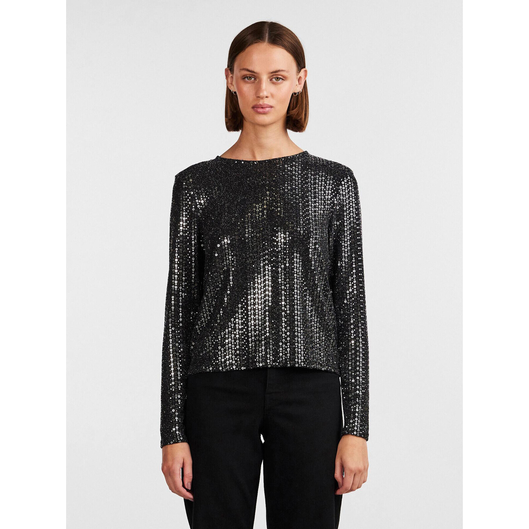 Pieces Блуза 17143894 Черен Regular Fit - Pepit.bg