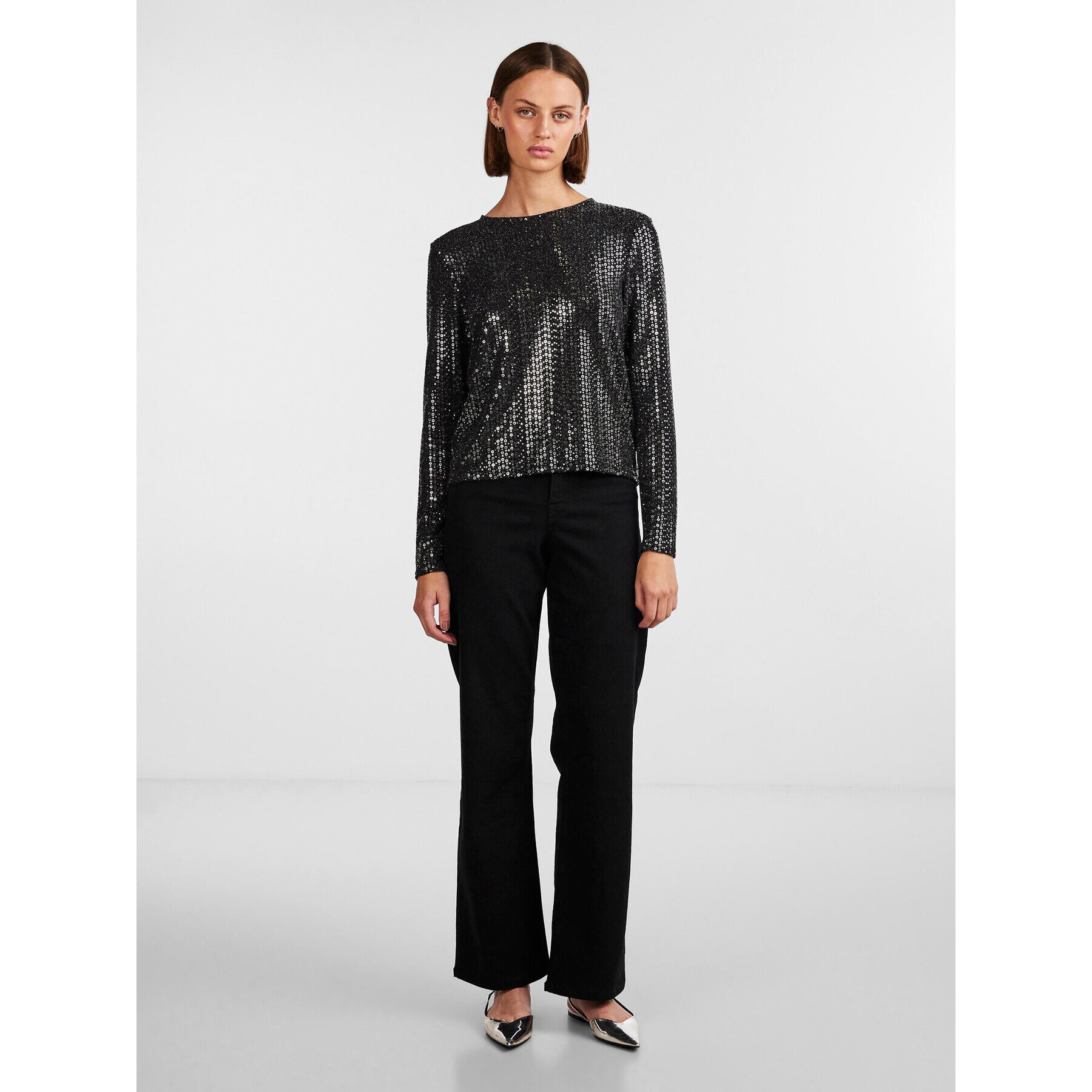 Pieces Блуза 17143894 Черен Regular Fit - Pepit.bg