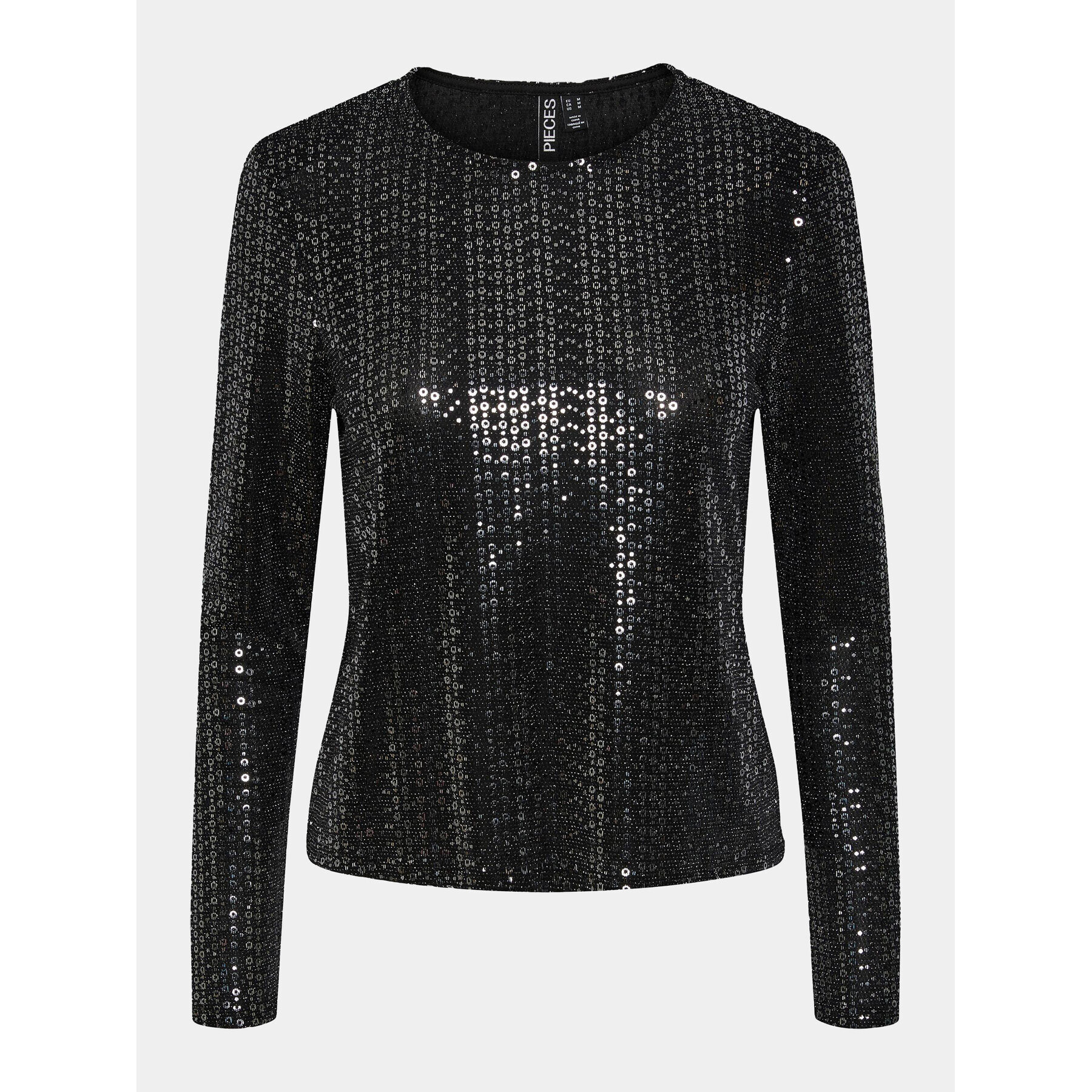 Pieces Блуза 17143894 Черен Regular Fit - Pepit.bg