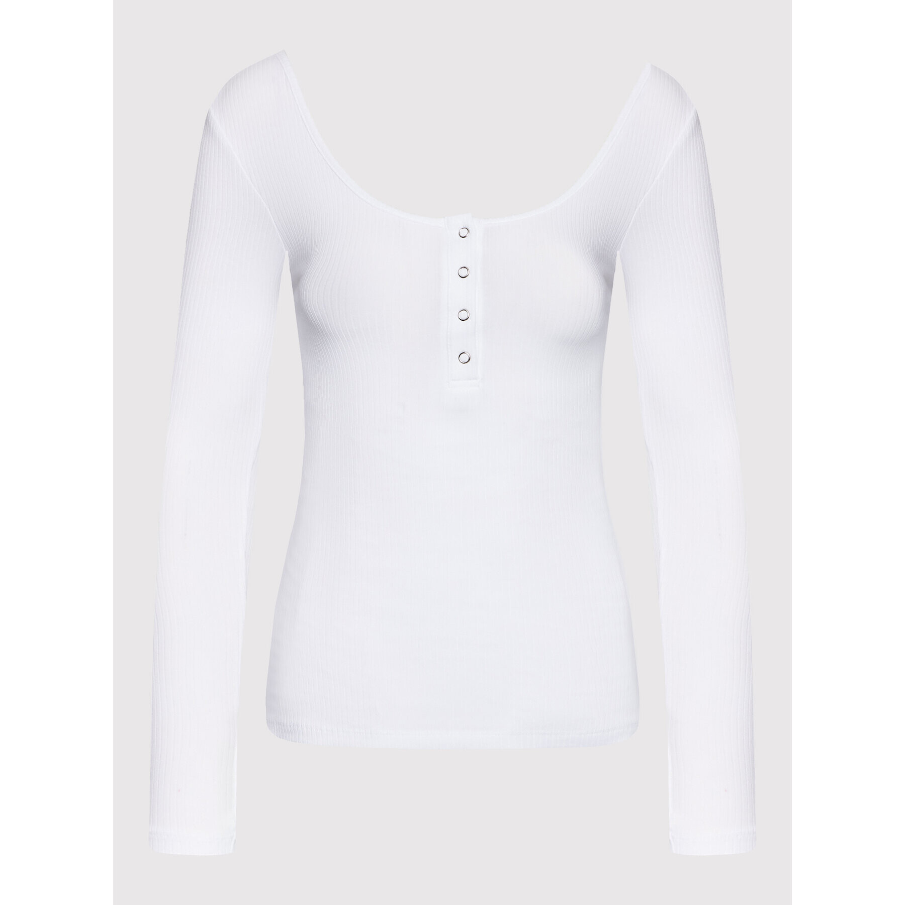 Pieces Блуза Kitte 17101437 Бял Slim Fit - Pepit.bg
