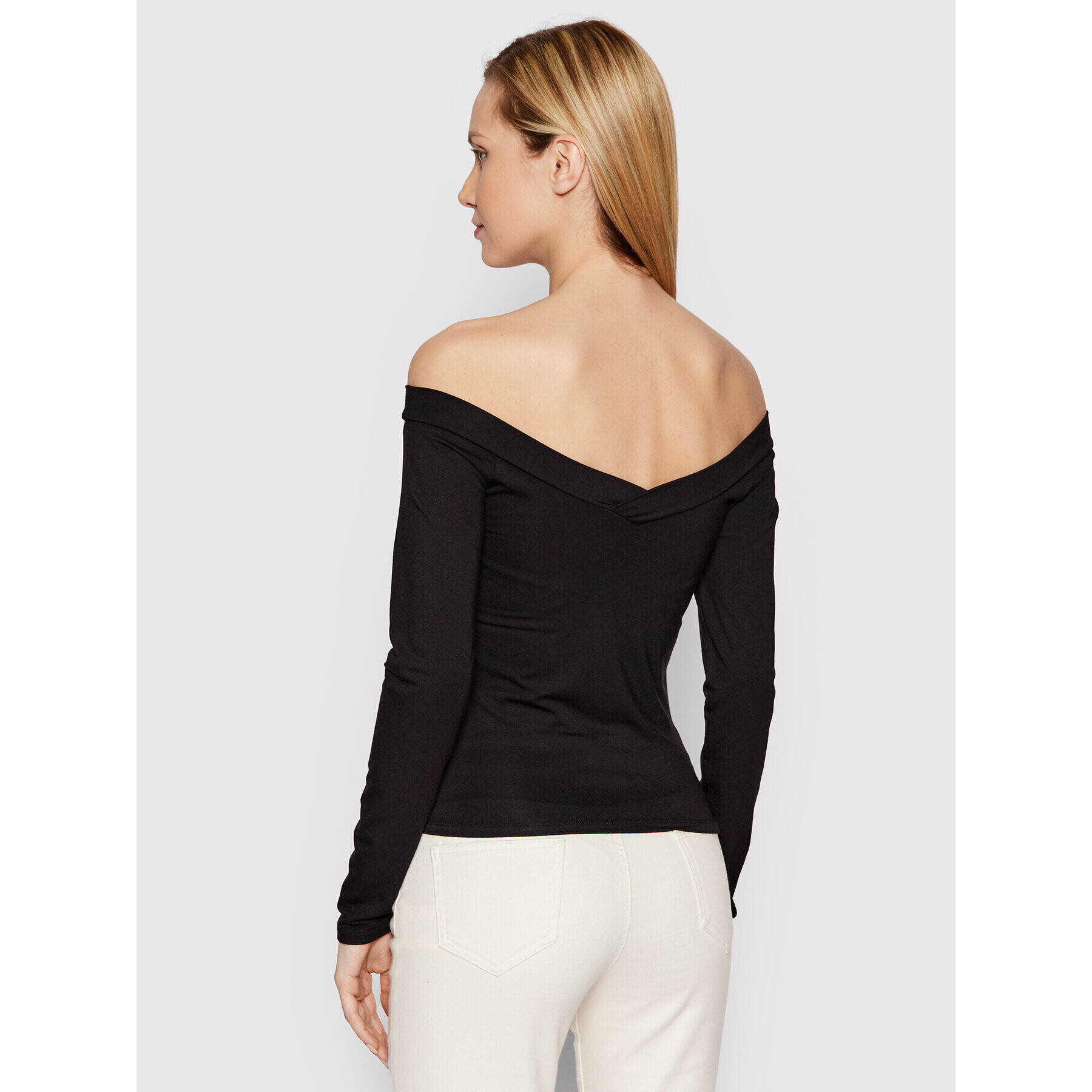 Pieces Блуза Maliva 17103018 Черен Slim Fit - Pepit.bg