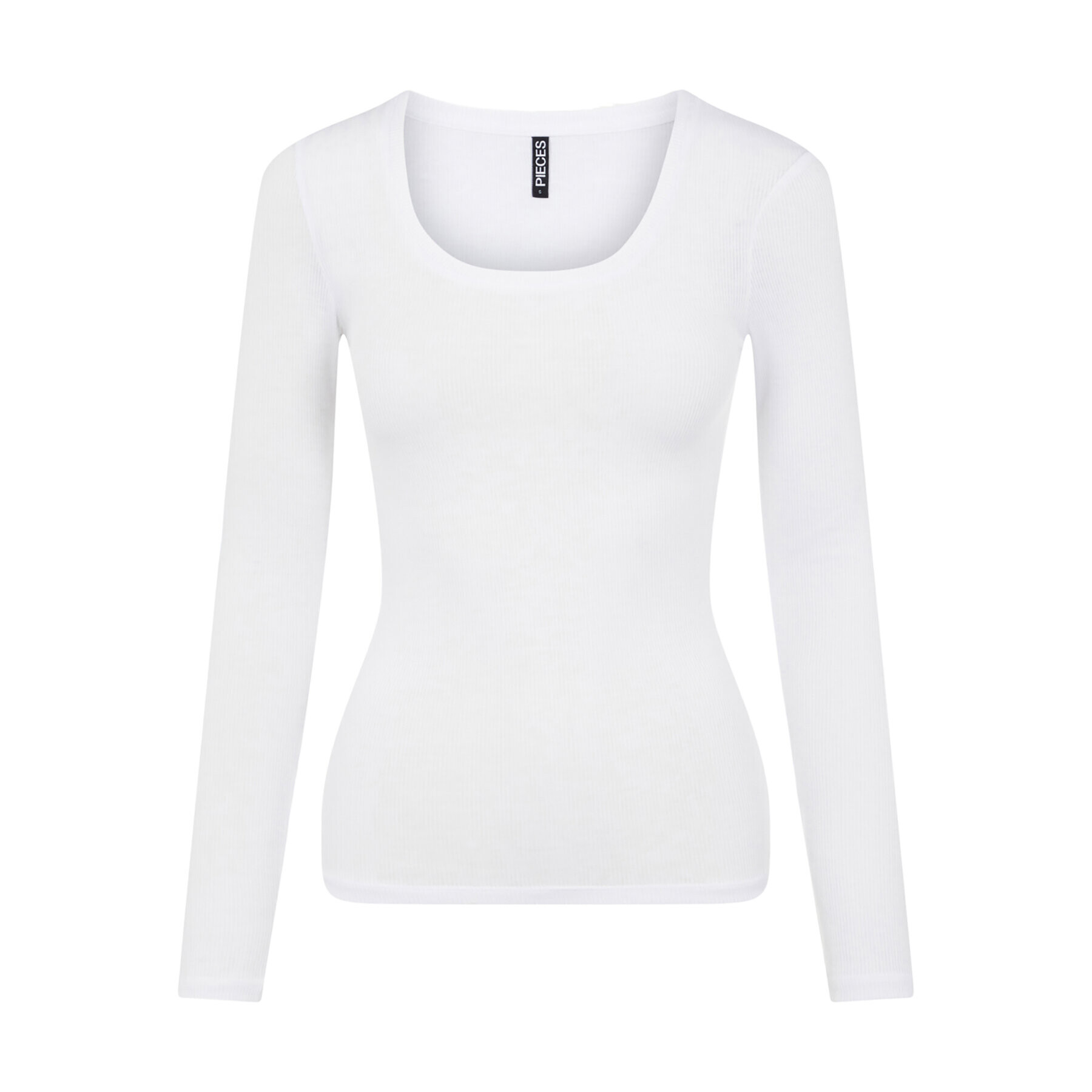 Pieces Блуза Pippi 17110548 Бял Slim Fit - Pepit.bg