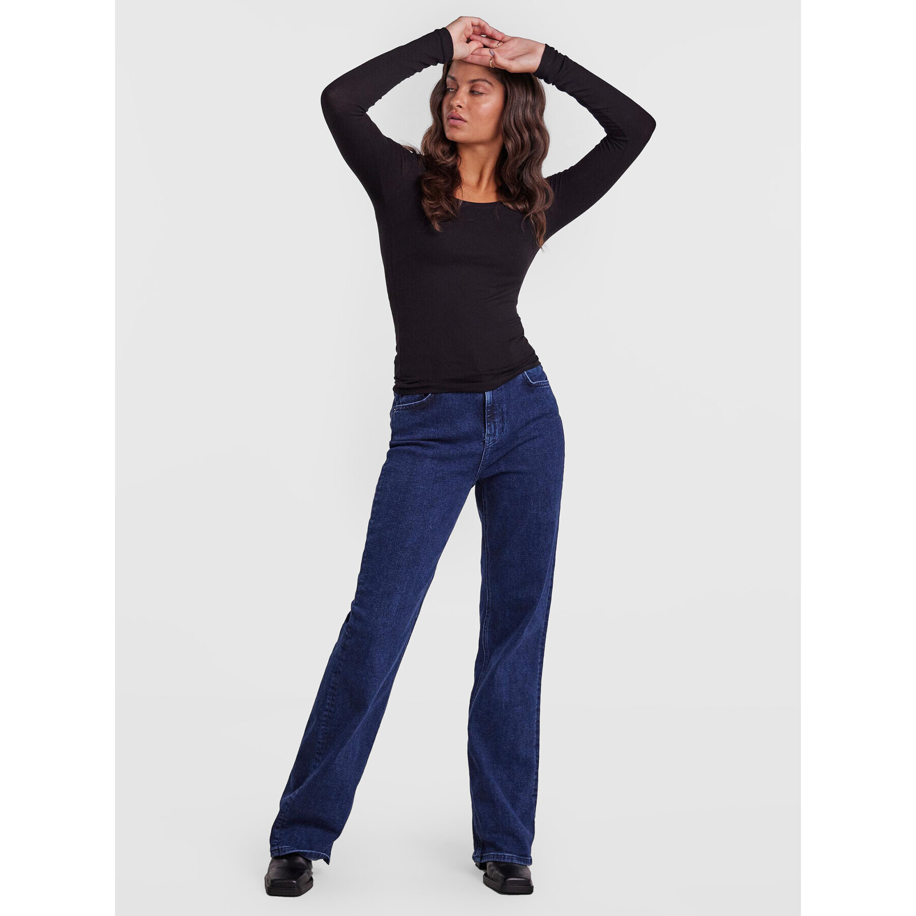 Pieces Блуза Pippi 17110548 Черен Slim Fit - Pepit.bg