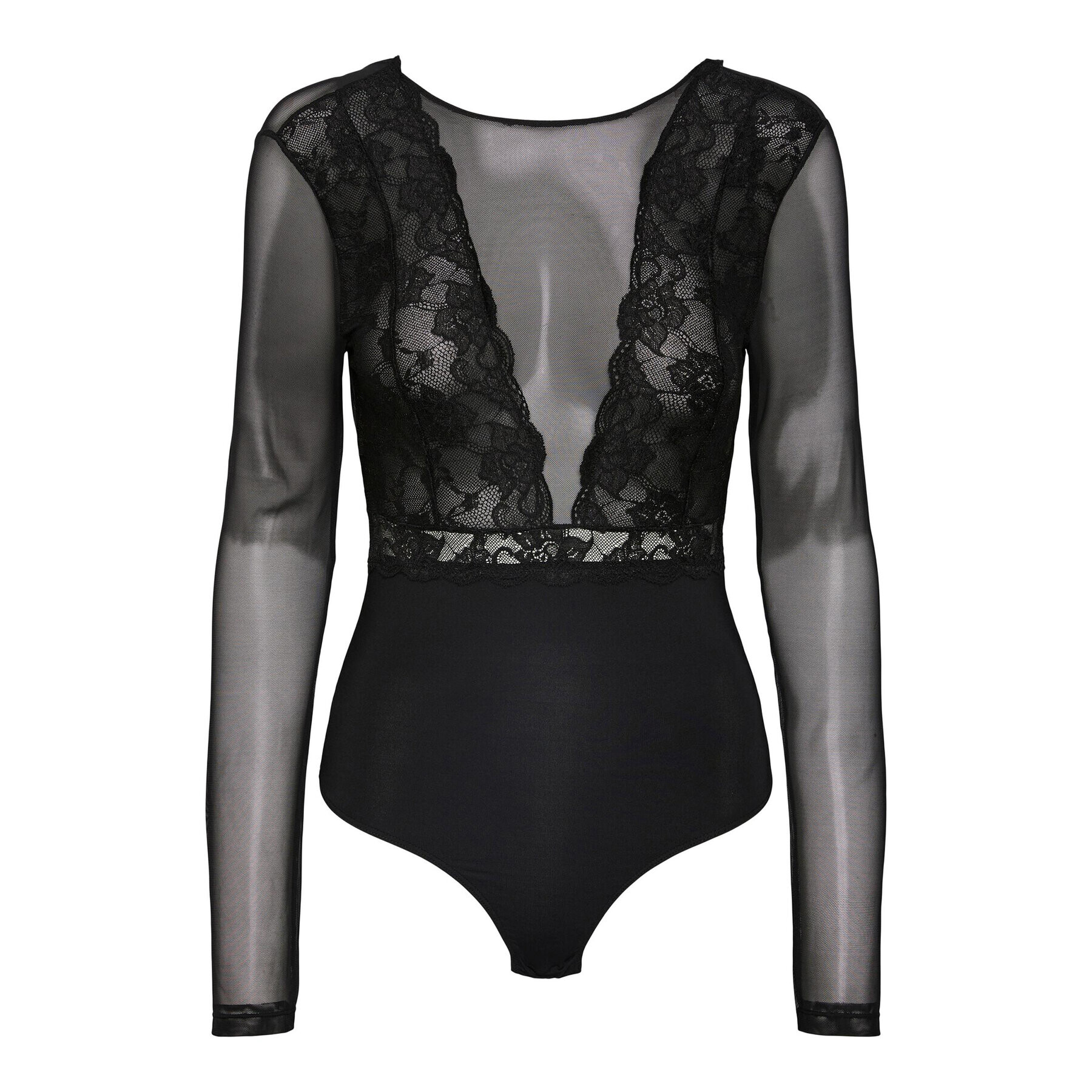 Pieces Боди 17141142 Черен Slim Fit - Pepit.bg