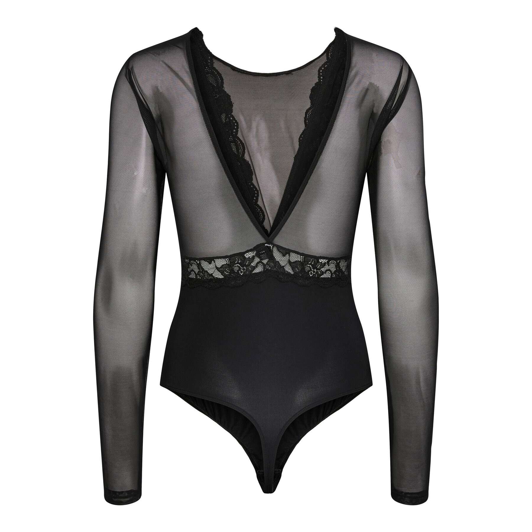 Pieces Боди 17141142 Черен Slim Fit - Pepit.bg