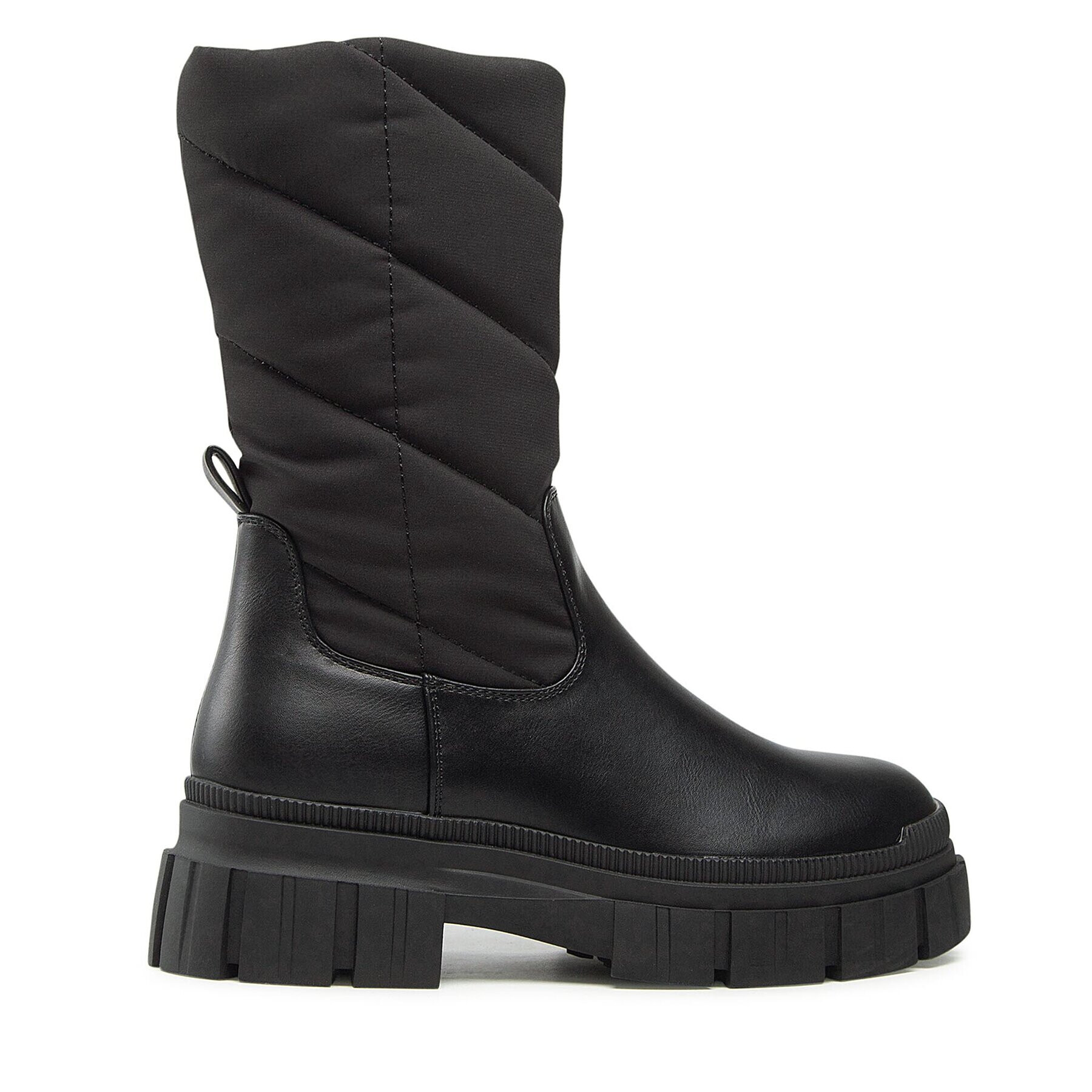 Pieces Боти Pcjulie Md High Padded Boot 17129244 Черен - Pepit.bg