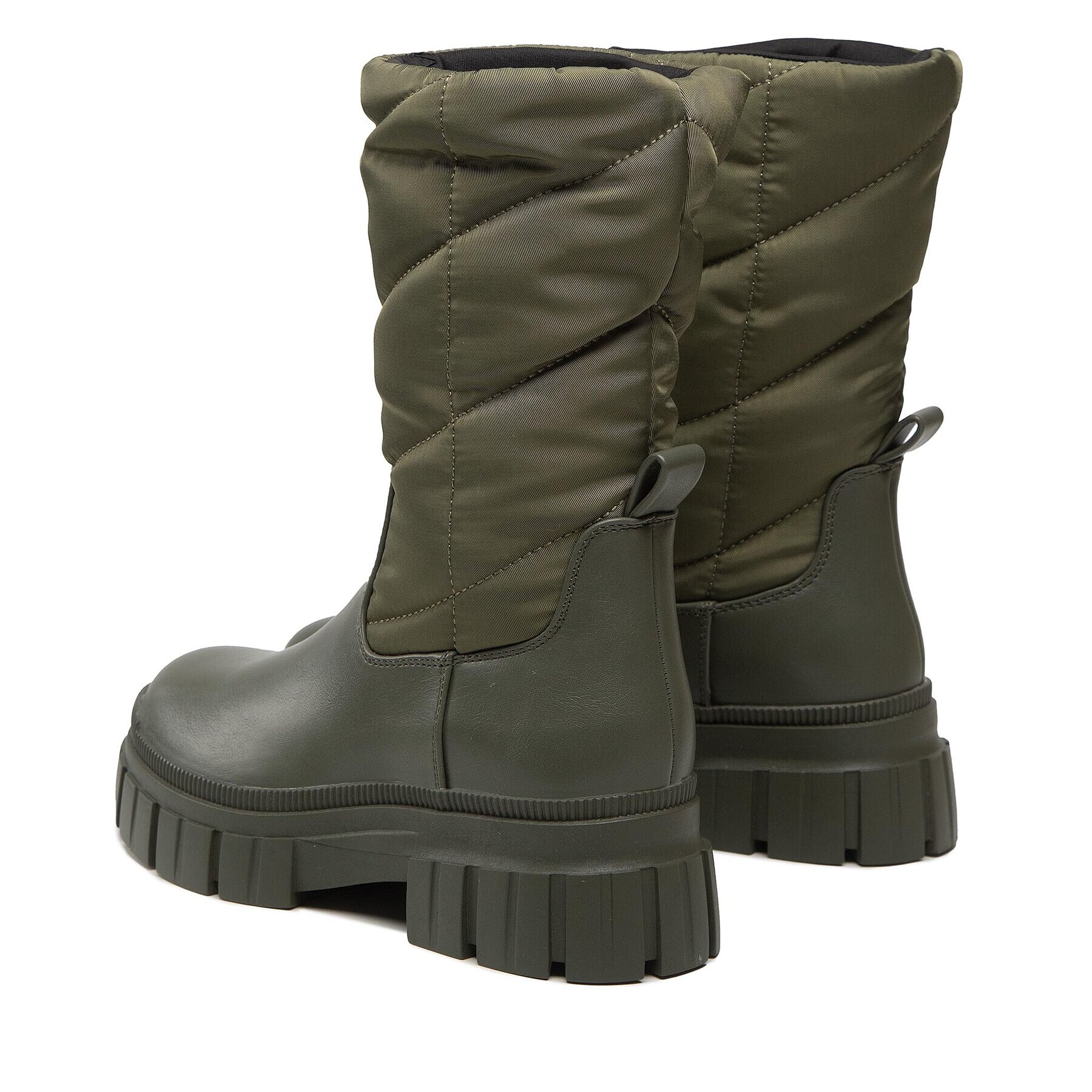 Pieces Боти Pcjulie Mid High Padded Boot 17129244 Каки - Pepit.bg