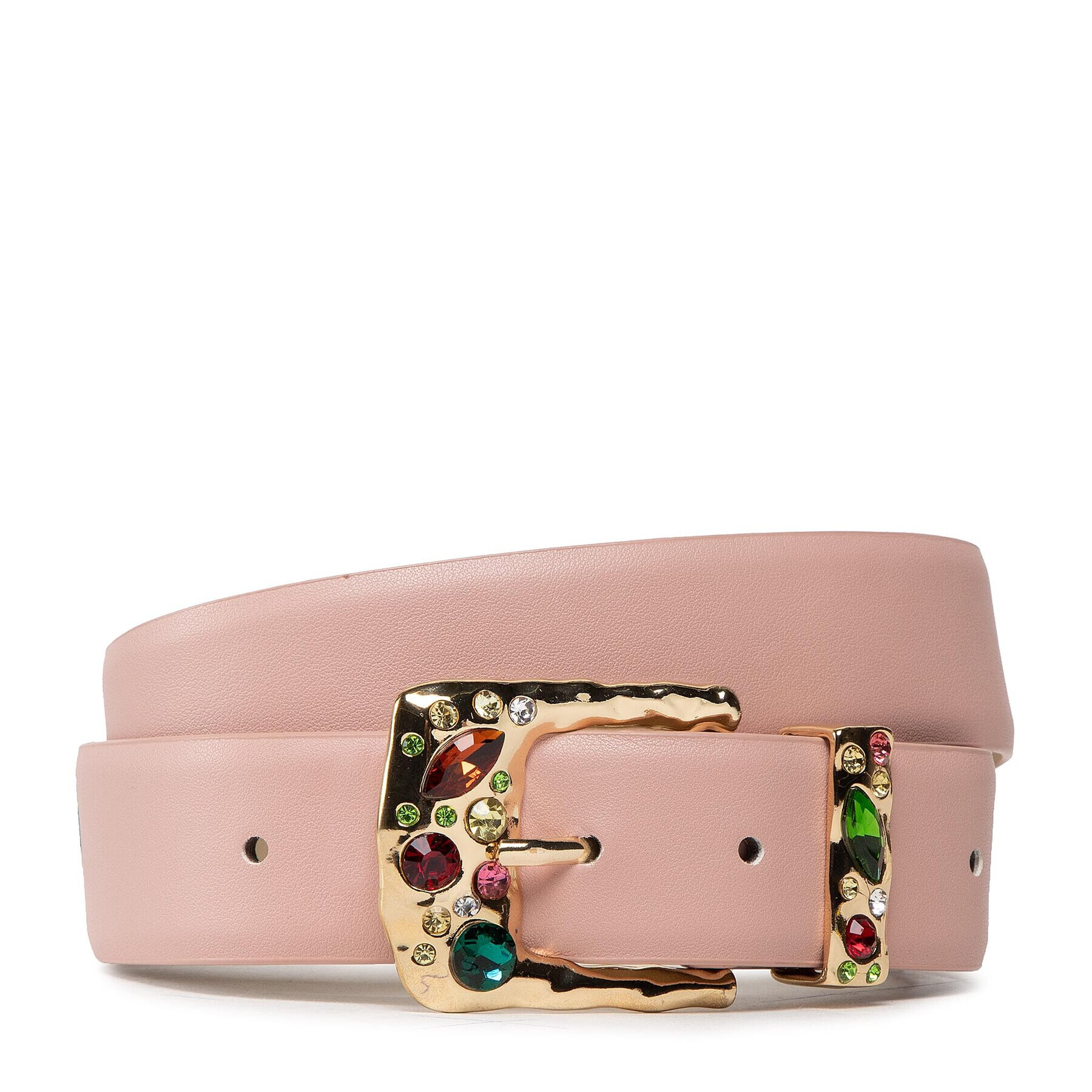 Pieces Дамски колан Pcanemarie Stone Jeans Belt Розов - Pepit.bg