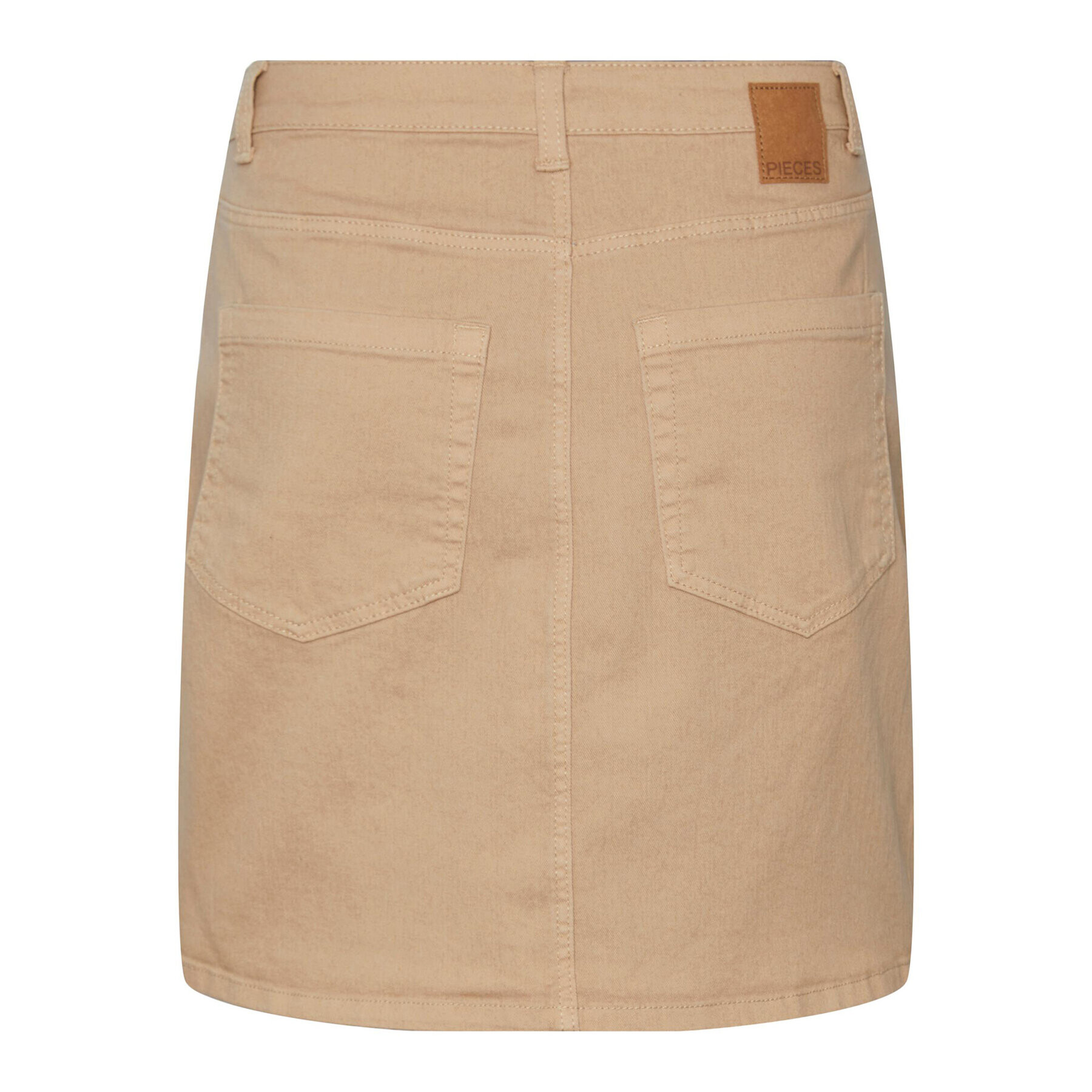 Pieces Дънкова пола 17126258 Бежов Regular Fit - Pepit.bg