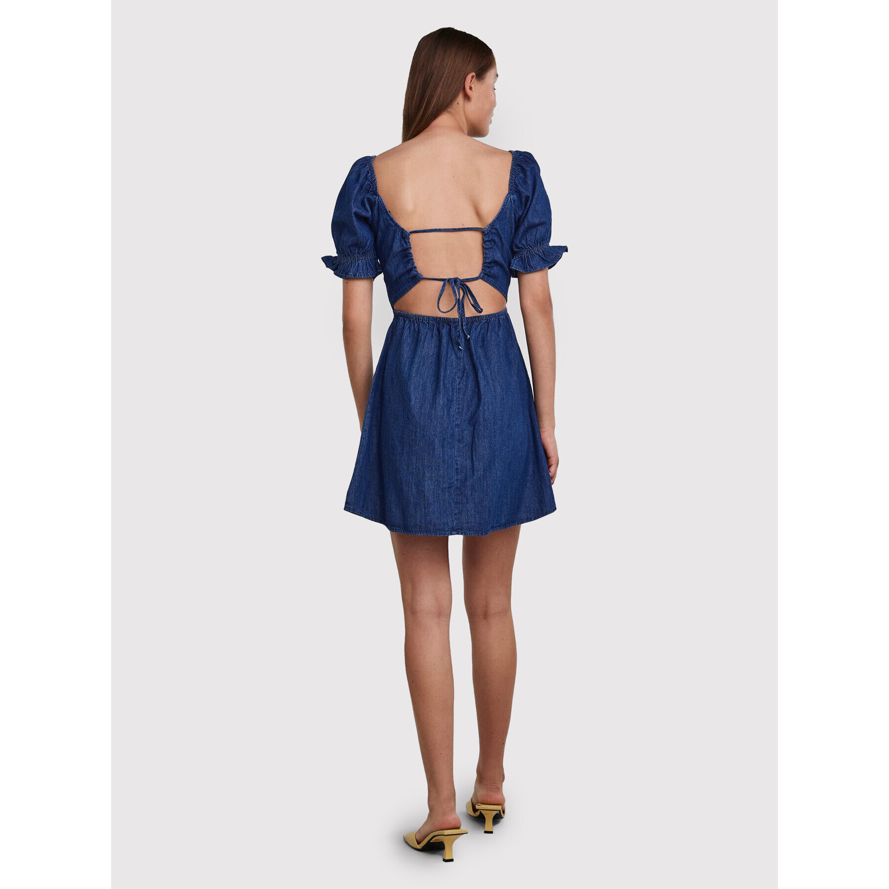 Pieces Дънкова рокля Hope 17125595 Тъмносин Regular Fit - Pepit.bg