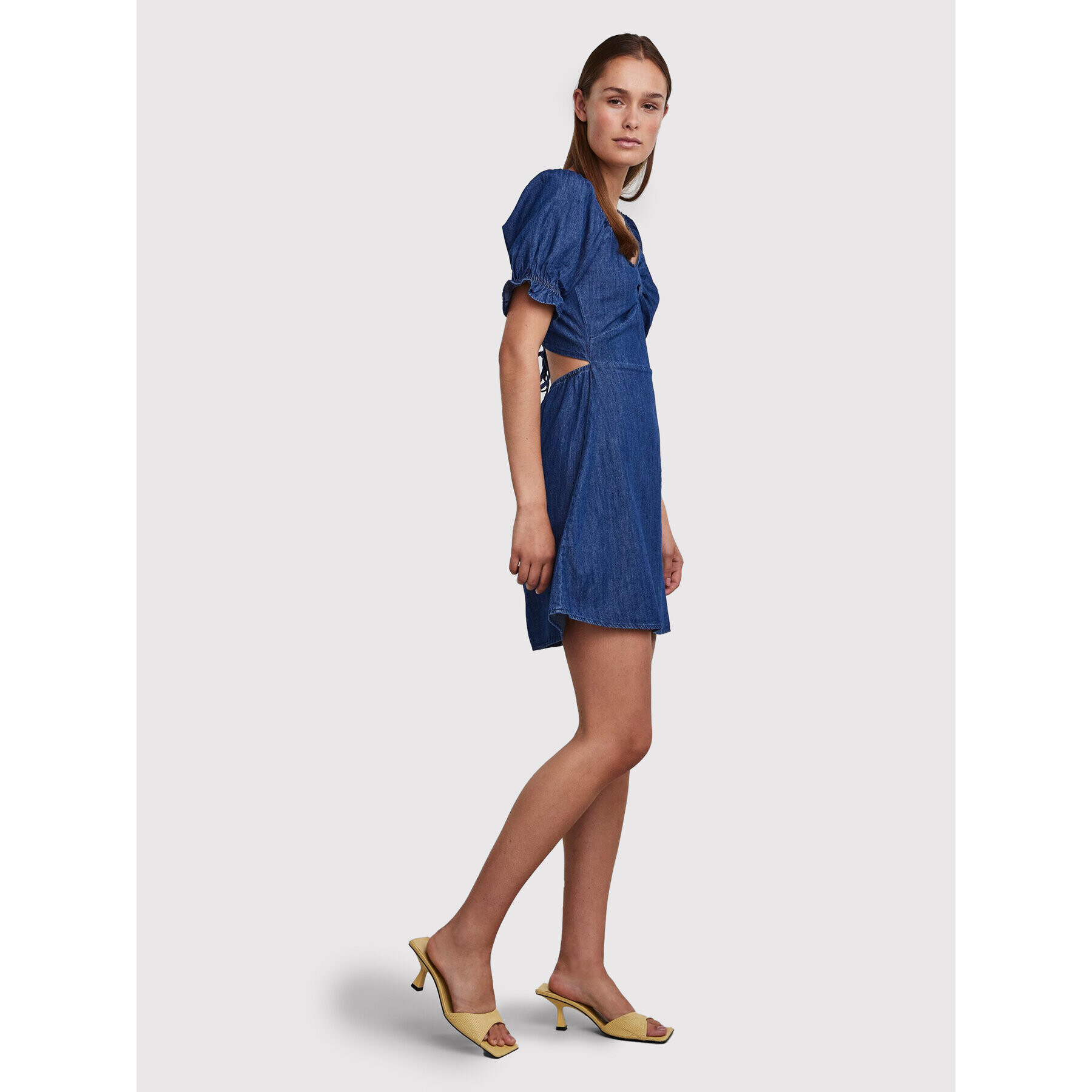 Pieces Дънкова рокля Hope 17125595 Тъмносин Regular Fit - Pepit.bg