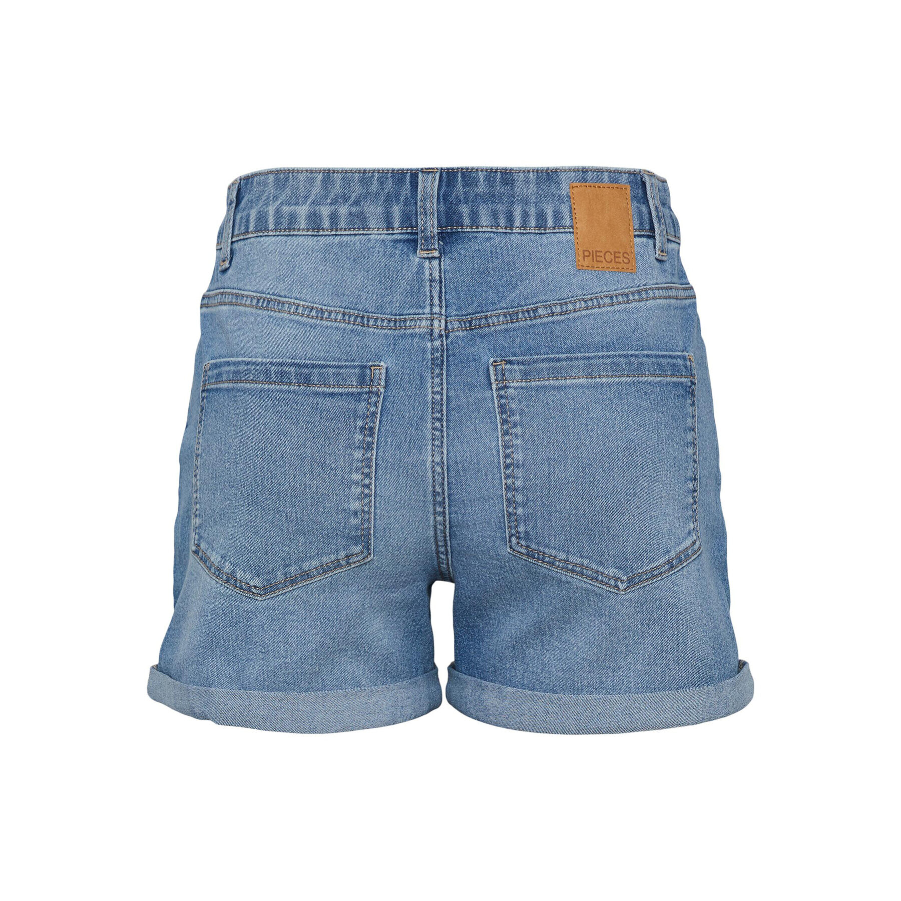 Pieces Дънкови шорти 17134166 Син Regular Fit - Pepit.bg