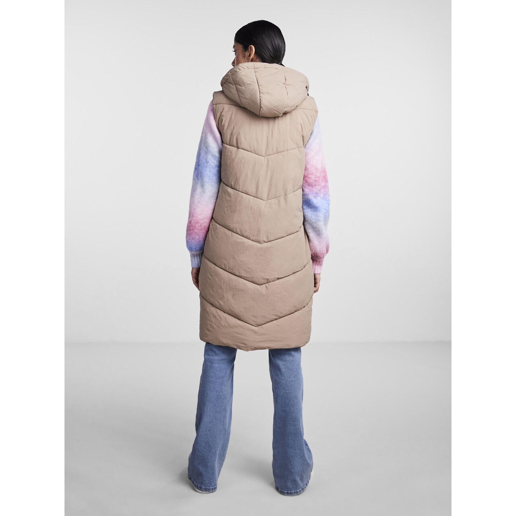 Pieces Елек Jamilla 17131106 Бежов Regular Fit - Pepit.bg