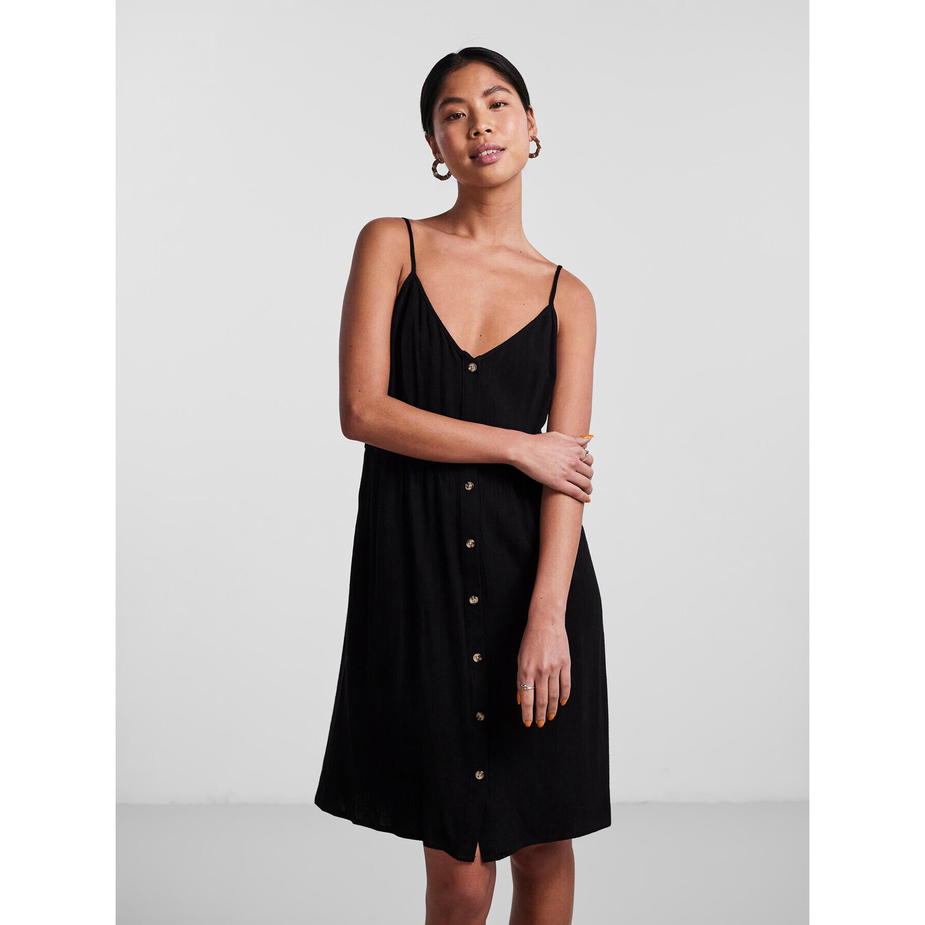 Pieces Ежедневна рокля 17132924 Черен Regular Fit - Pepit.bg