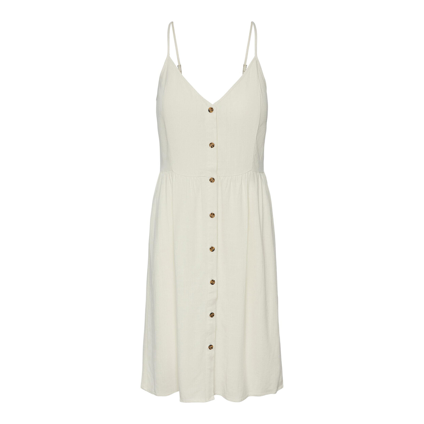 Pieces Ежедневна рокля 17132924 Екрю Regular Fit - Pepit.bg