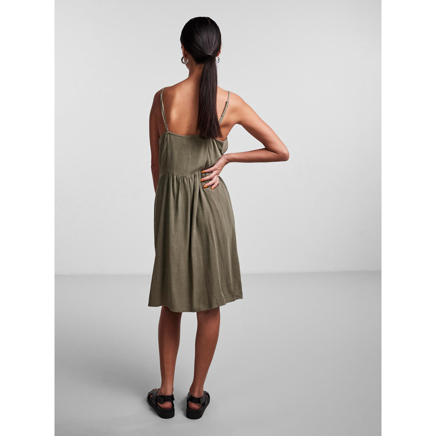 Pieces Ежедневна рокля 17132924 Зелен Regular Fit - Pepit.bg