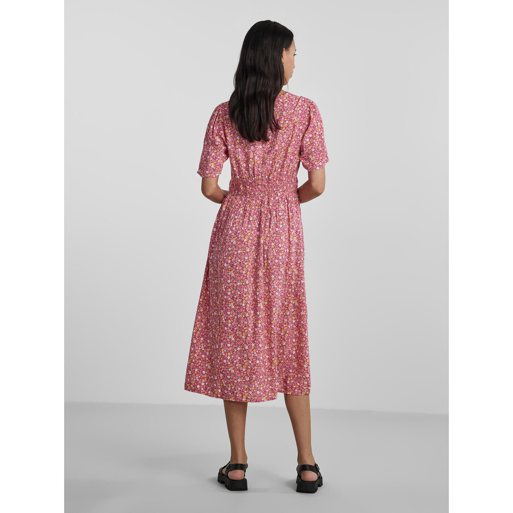 Pieces Ежедневна рокля 17133688 Розов Regular Fit - Pepit.bg