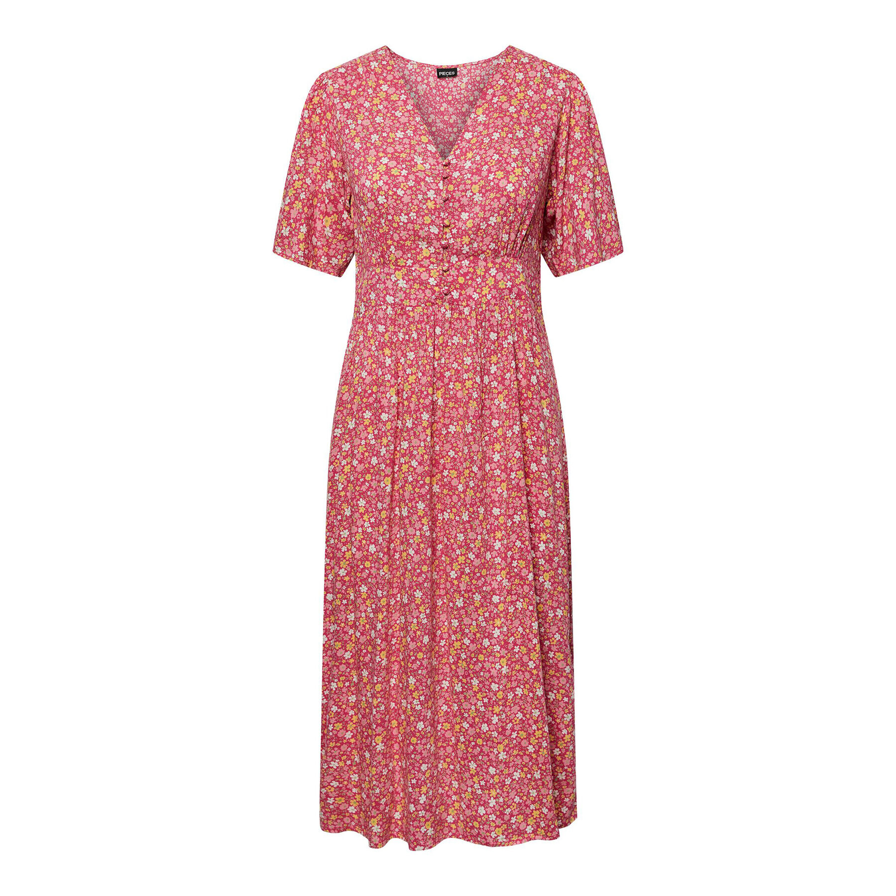 Pieces Ежедневна рокля 17133688 Розов Regular Fit - Pepit.bg