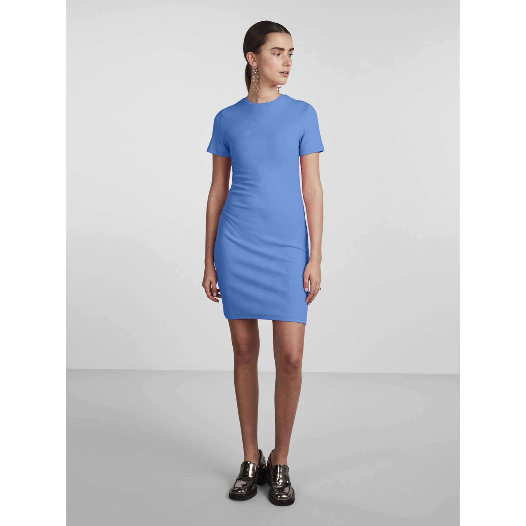 Pieces Ежедневна рокля 17134049 Син Slim Fit - Pepit.bg