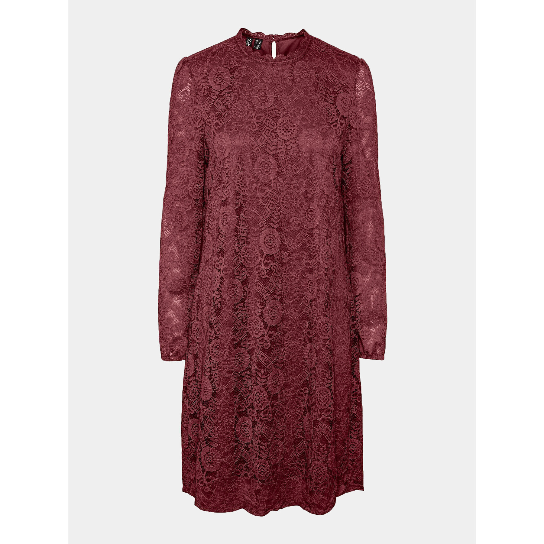 Pieces Ежедневна рокля 17139864 Бордо Regular Fit - Pepit.bg