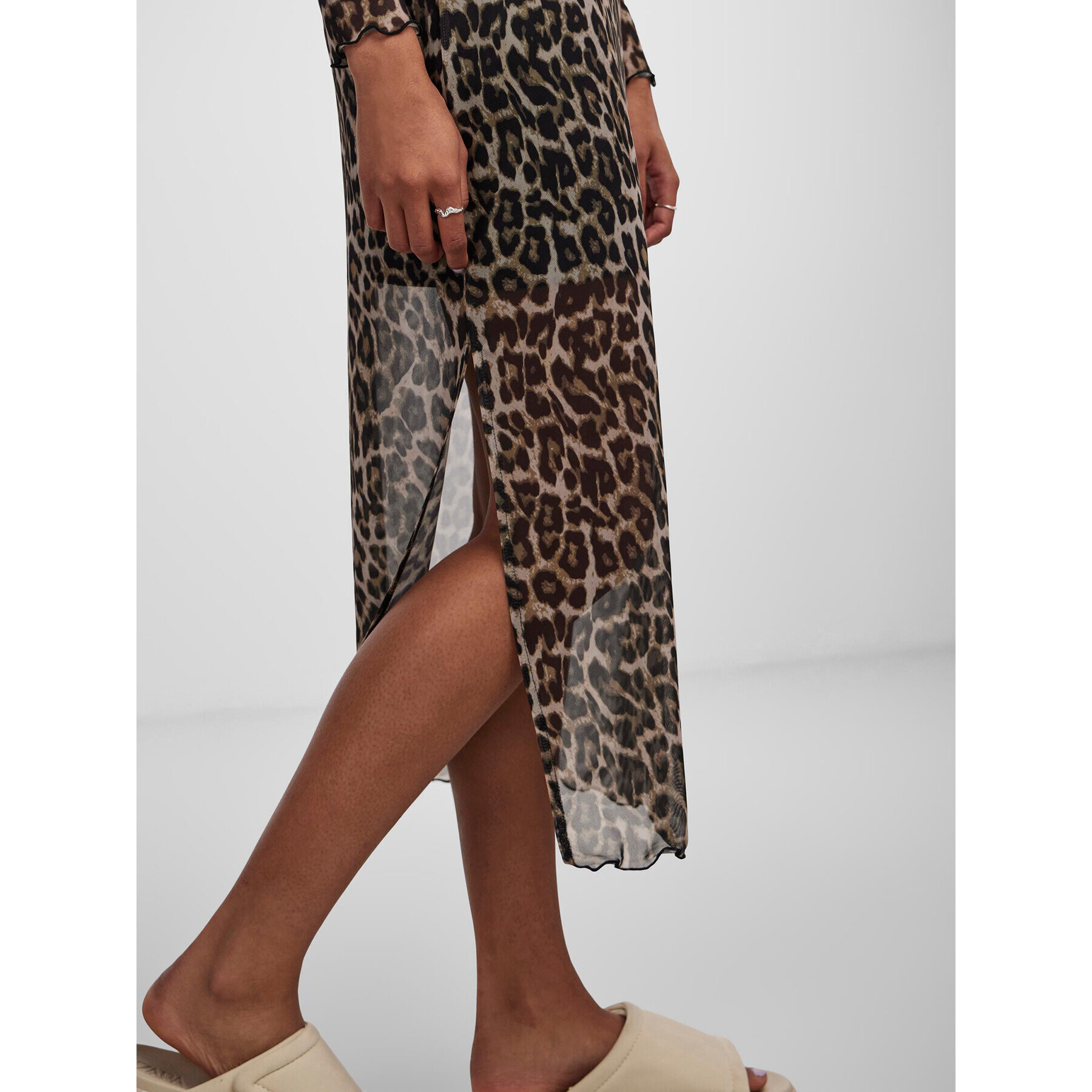 Pieces Ежедневна рокля 17140632 Кафяв Regular Fit - Pepit.bg