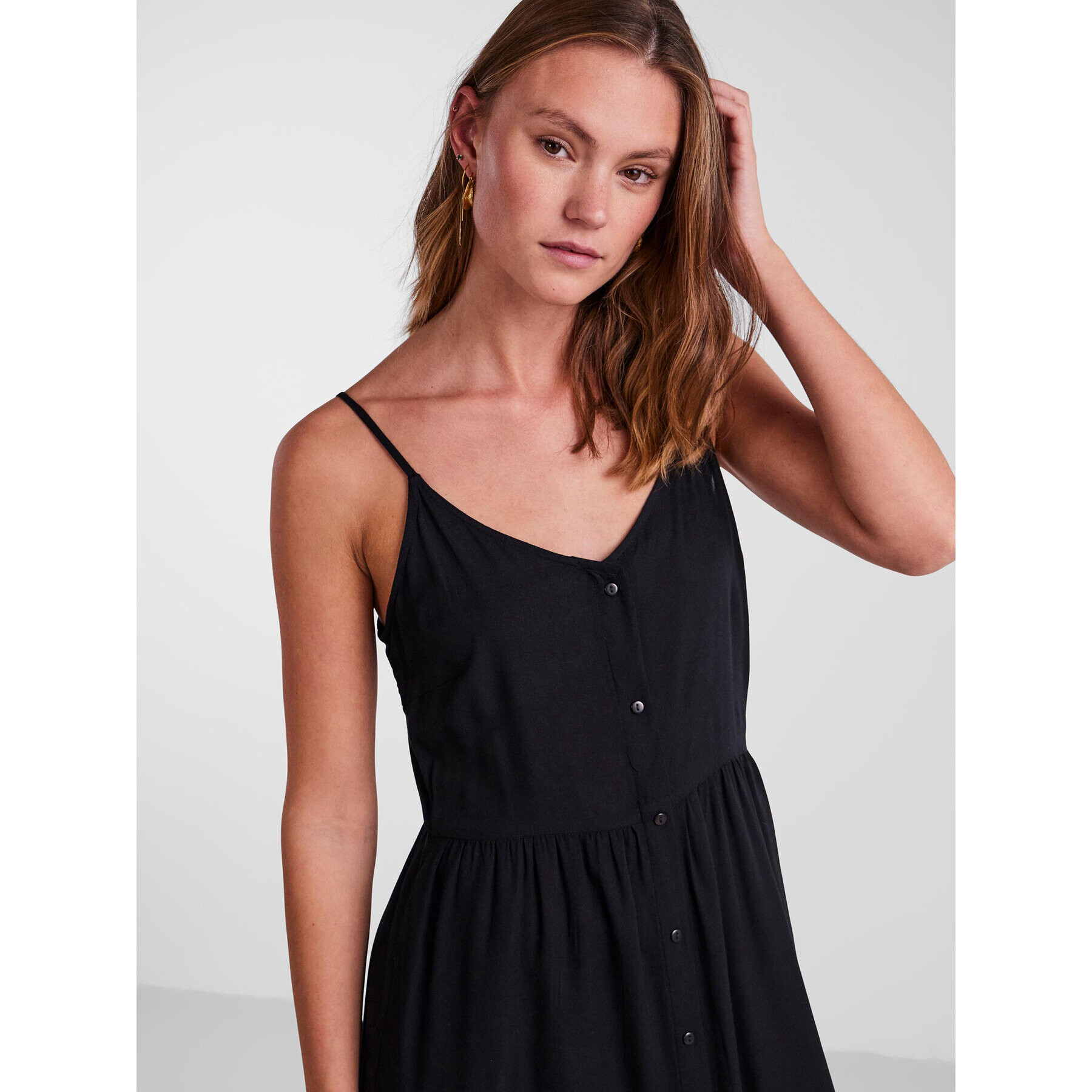 Pieces Ежедневна рокля Tala 17133682 Черен Regular Fit - Pepit.bg