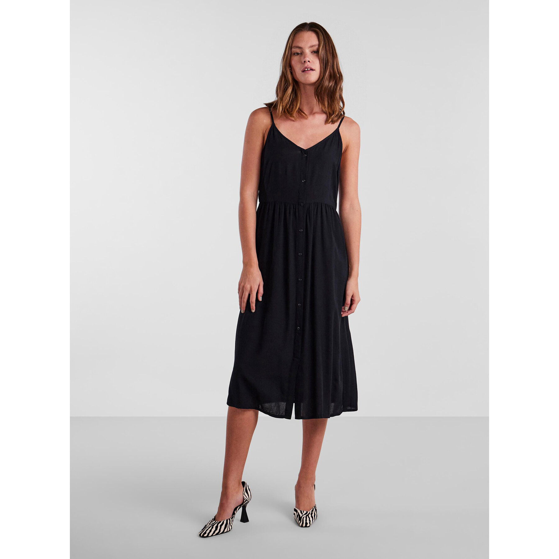 Pieces Ежедневна рокля Tala 17133682 Черен Regular Fit - Pepit.bg