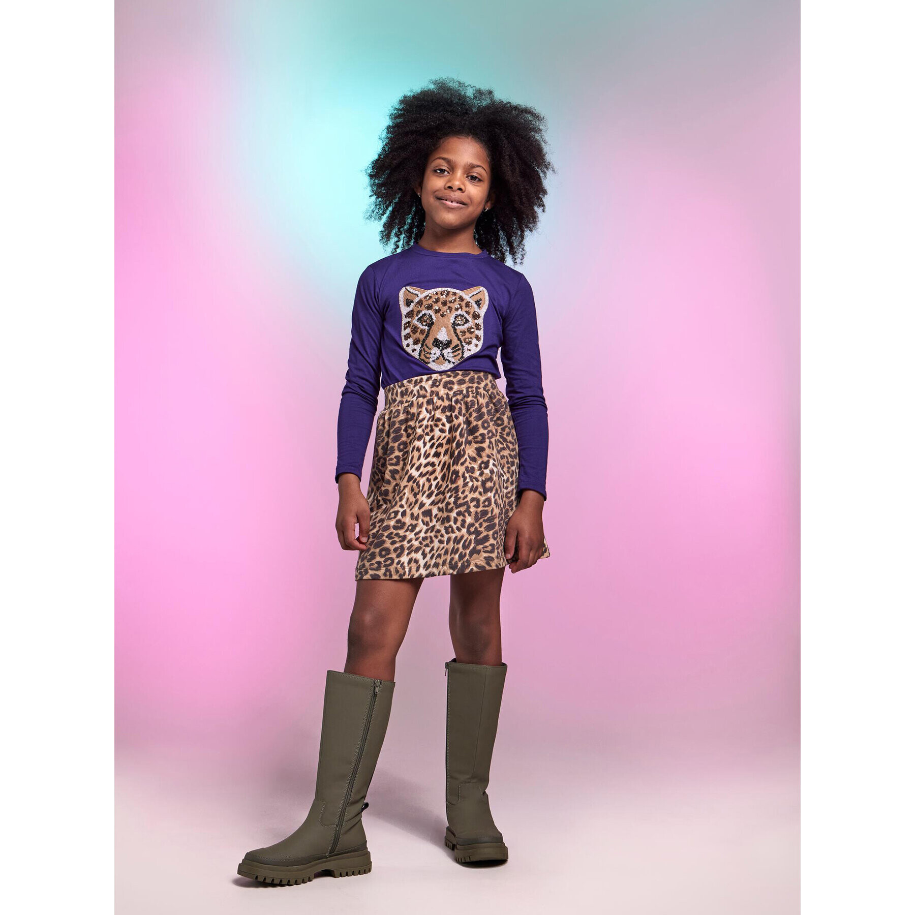 Pieces KIDS Блуза Lion 17133117 Виолетов Regular Fit - Pepit.bg