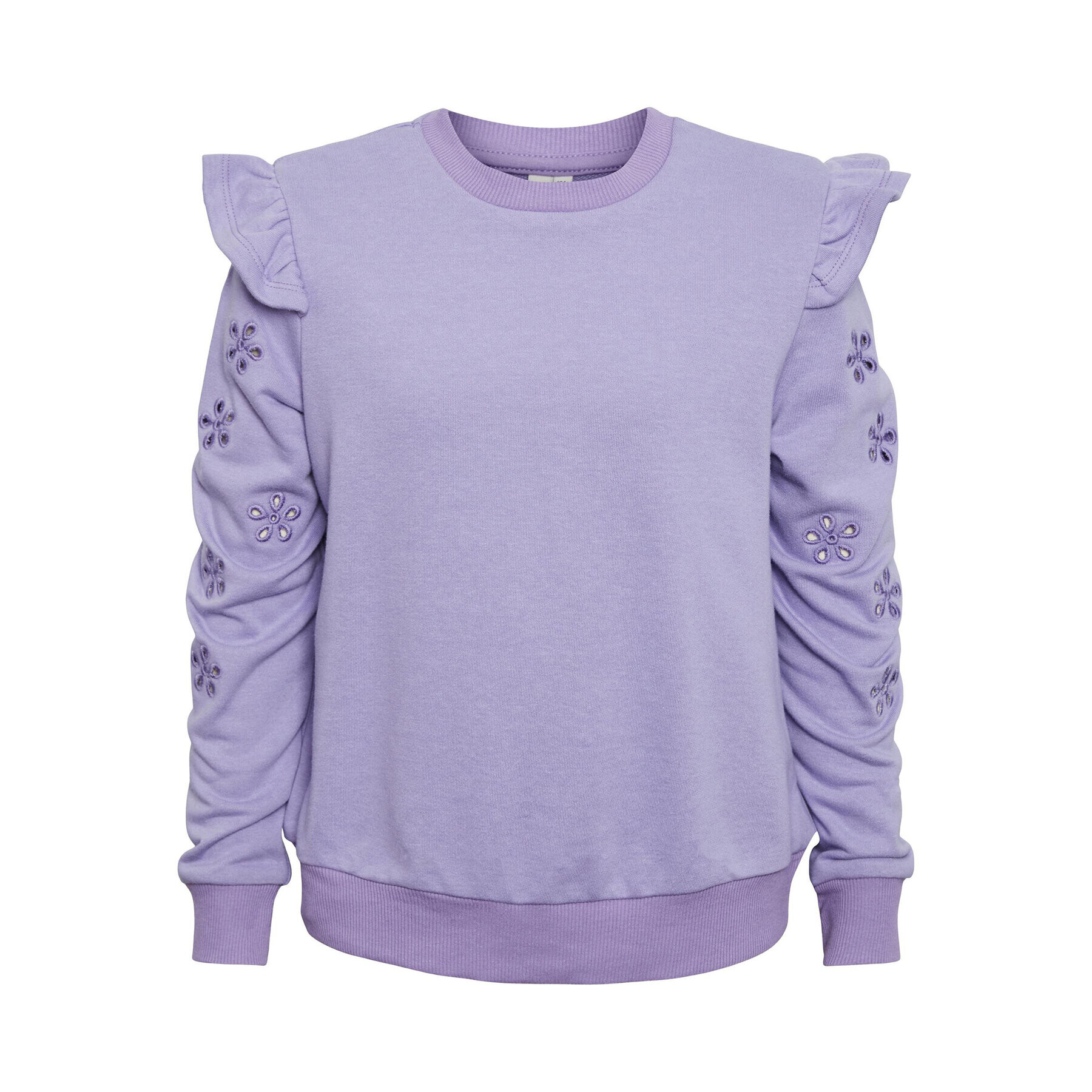 Pieces KIDS Суитшърт 17136304 Виолетов Regular Fit - Pepit.bg