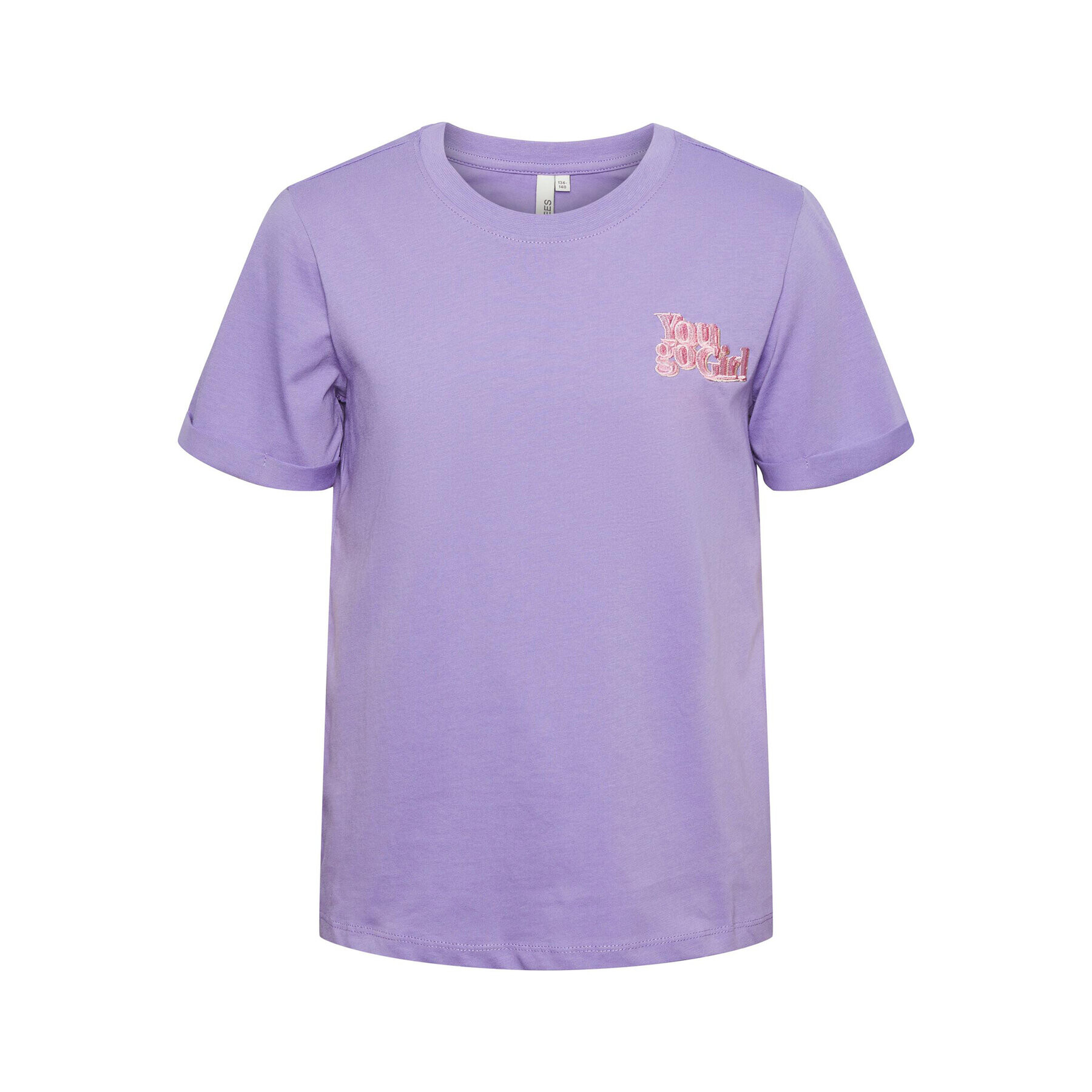 Pieces KIDS Тишърт 17137755 Виолетов Loose Fit - Pepit.bg