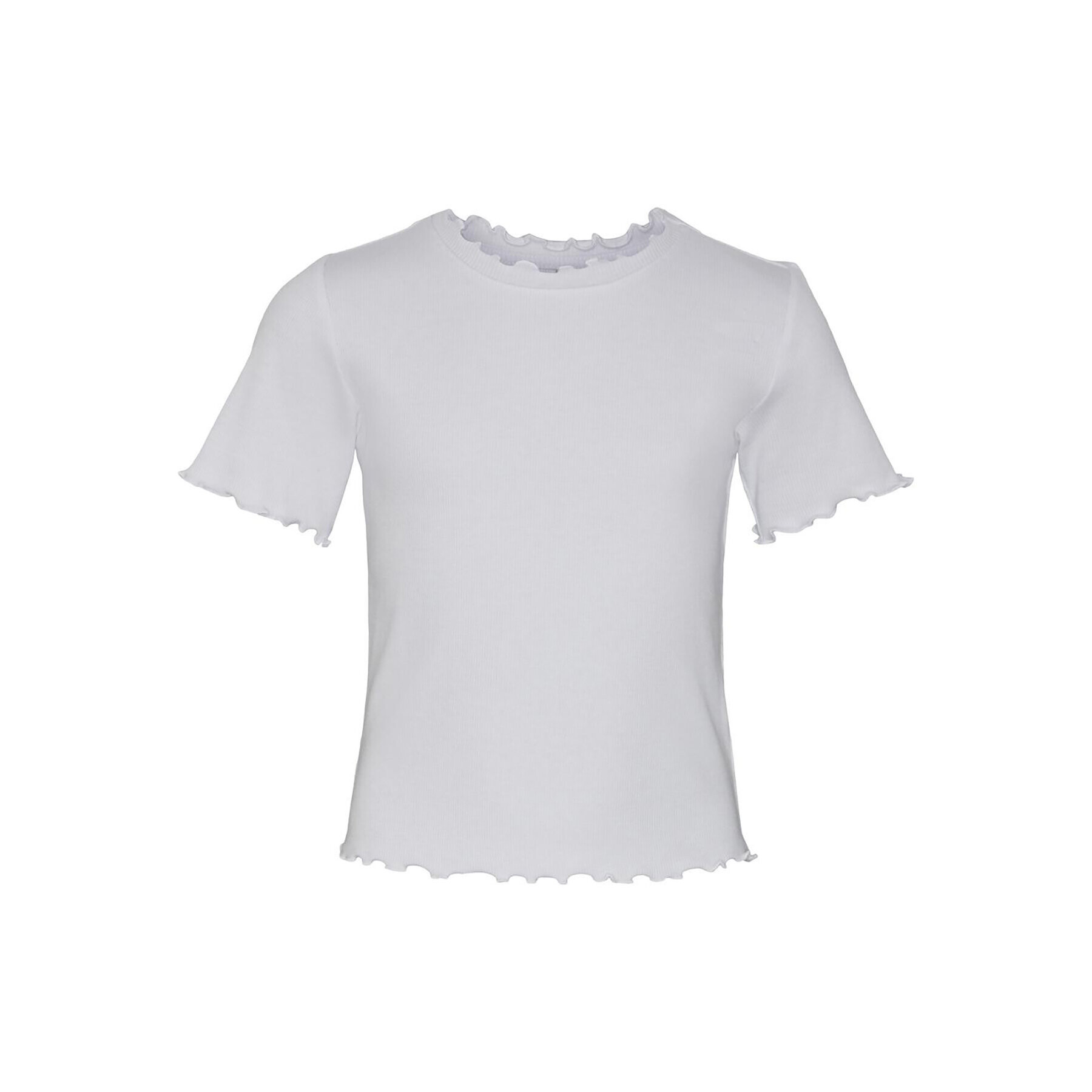 Pieces KIDS Тишърт 17138625 Бял Slim Fit - Pepit.bg