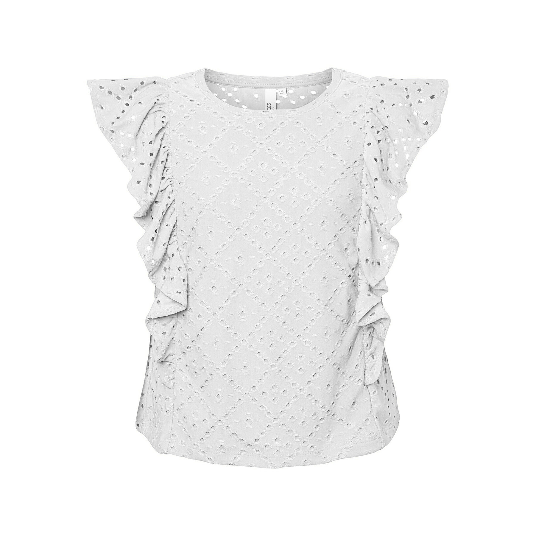Pieces KIDS топ 17140415 Бял Slim Fit - Pepit.bg