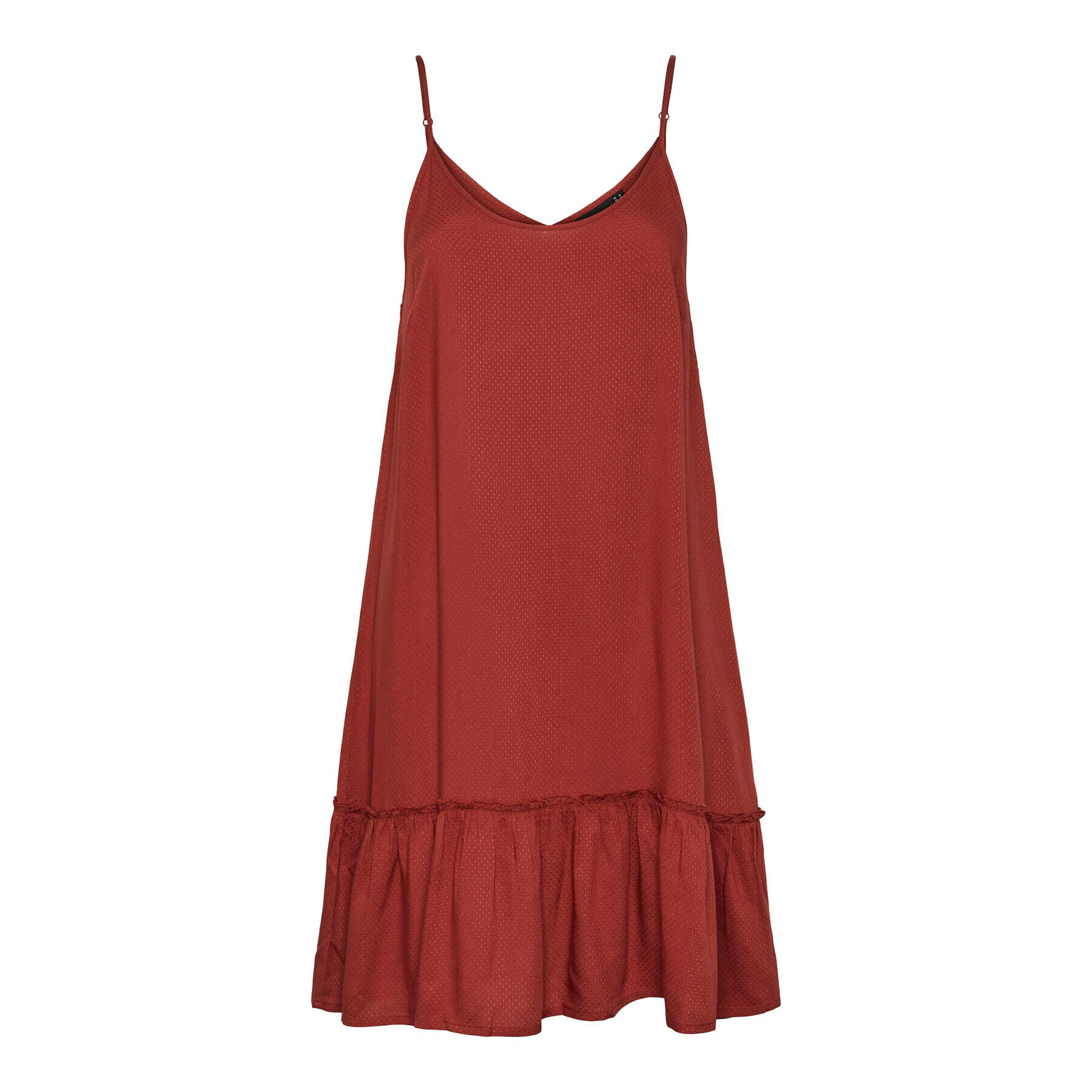 Pieces Лятна рокля 17139337 Червен Regular Fit - Pepit.bg