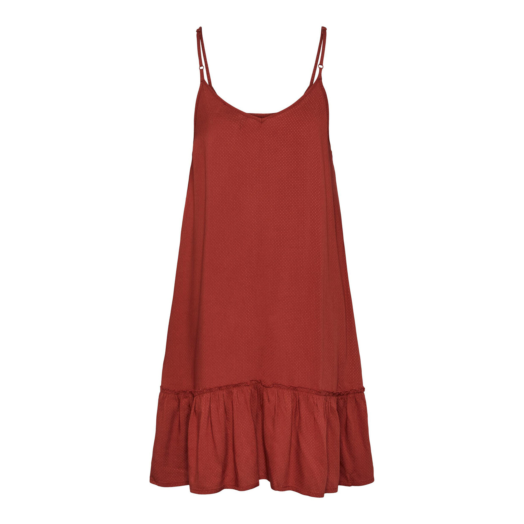 Pieces Лятна рокля 17139337 Червен Regular Fit - Pepit.bg