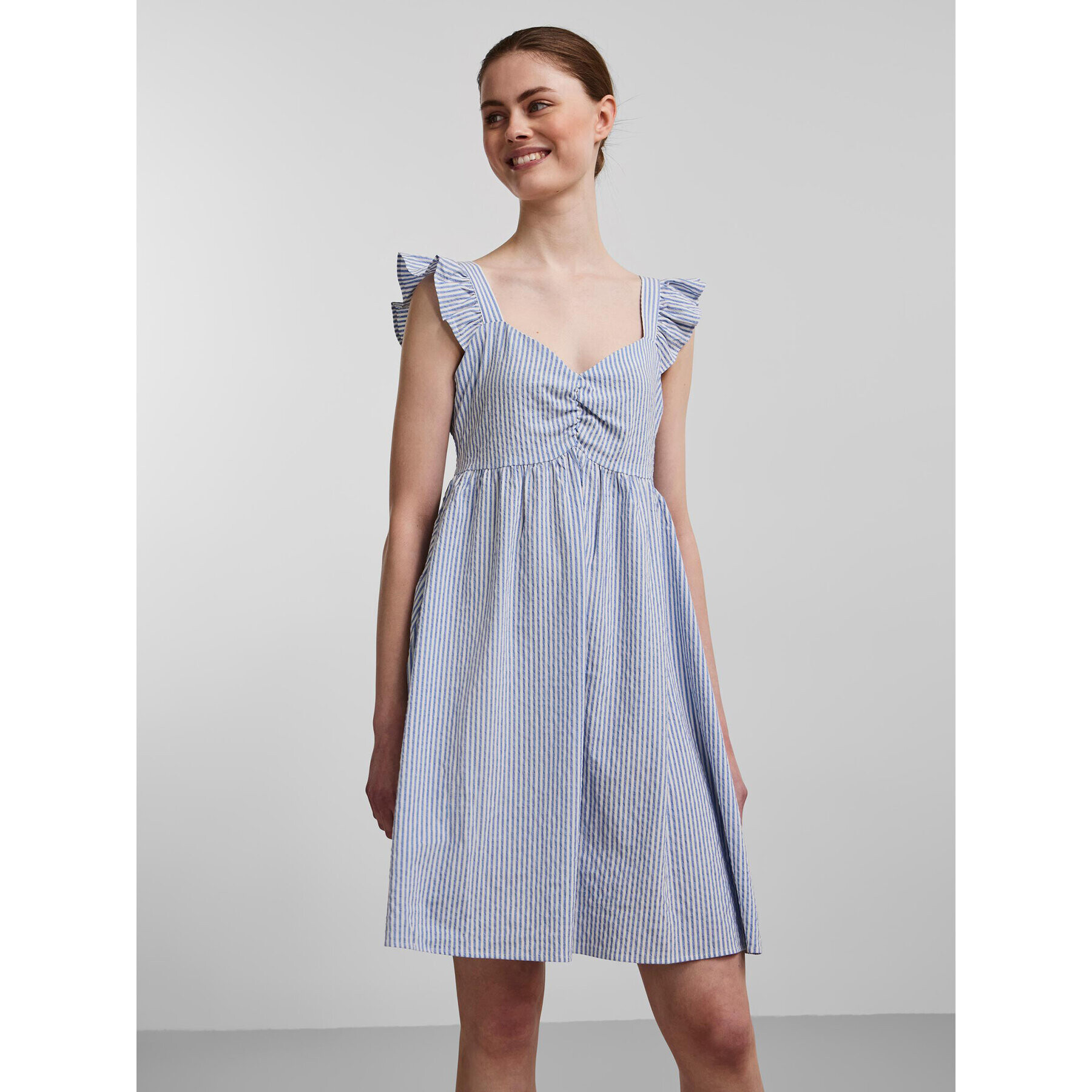 Pieces Лятна рокля Serra 17126221 Син Regular Fit - Pepit.bg