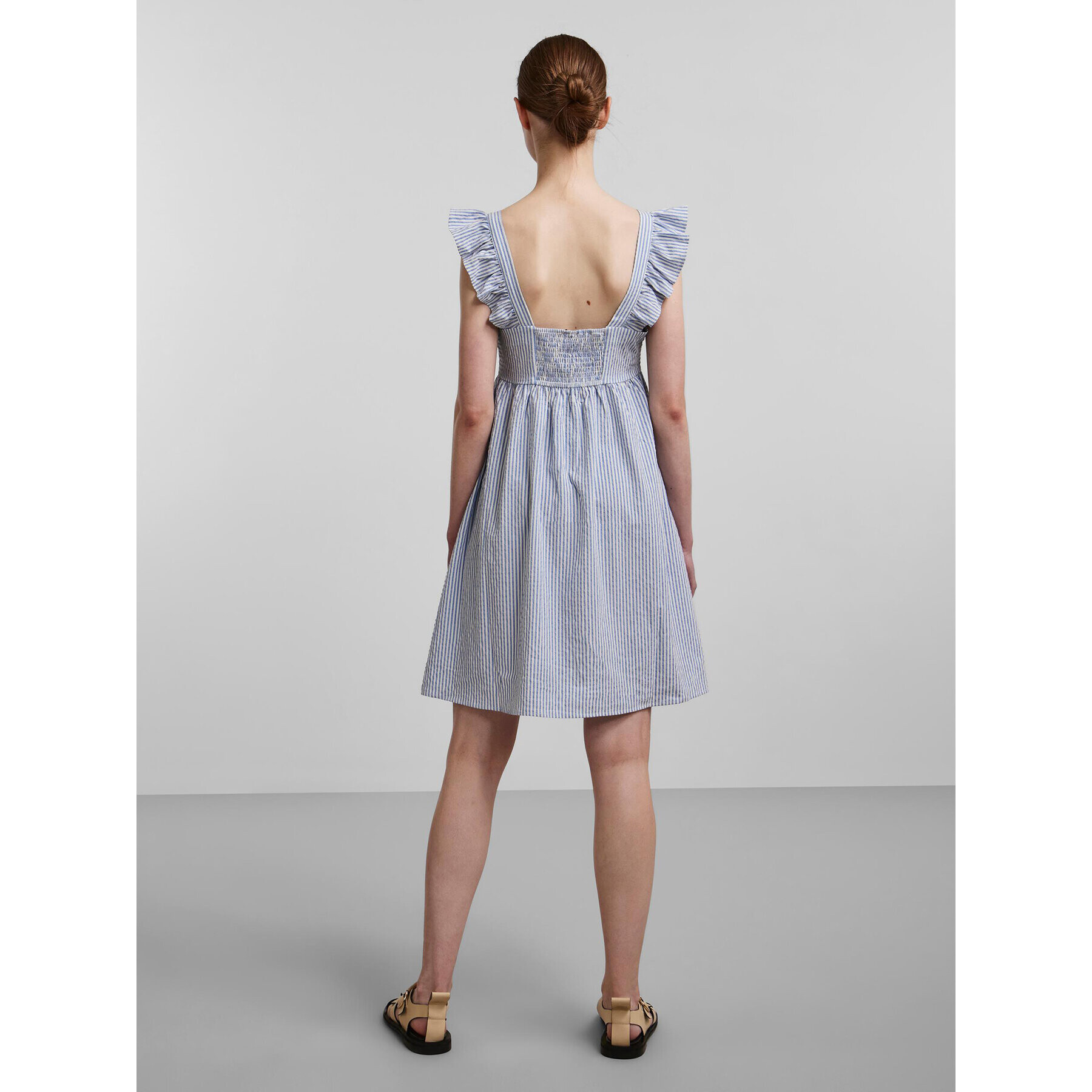 Pieces Лятна рокля Serra 17126221 Син Regular Fit - Pepit.bg