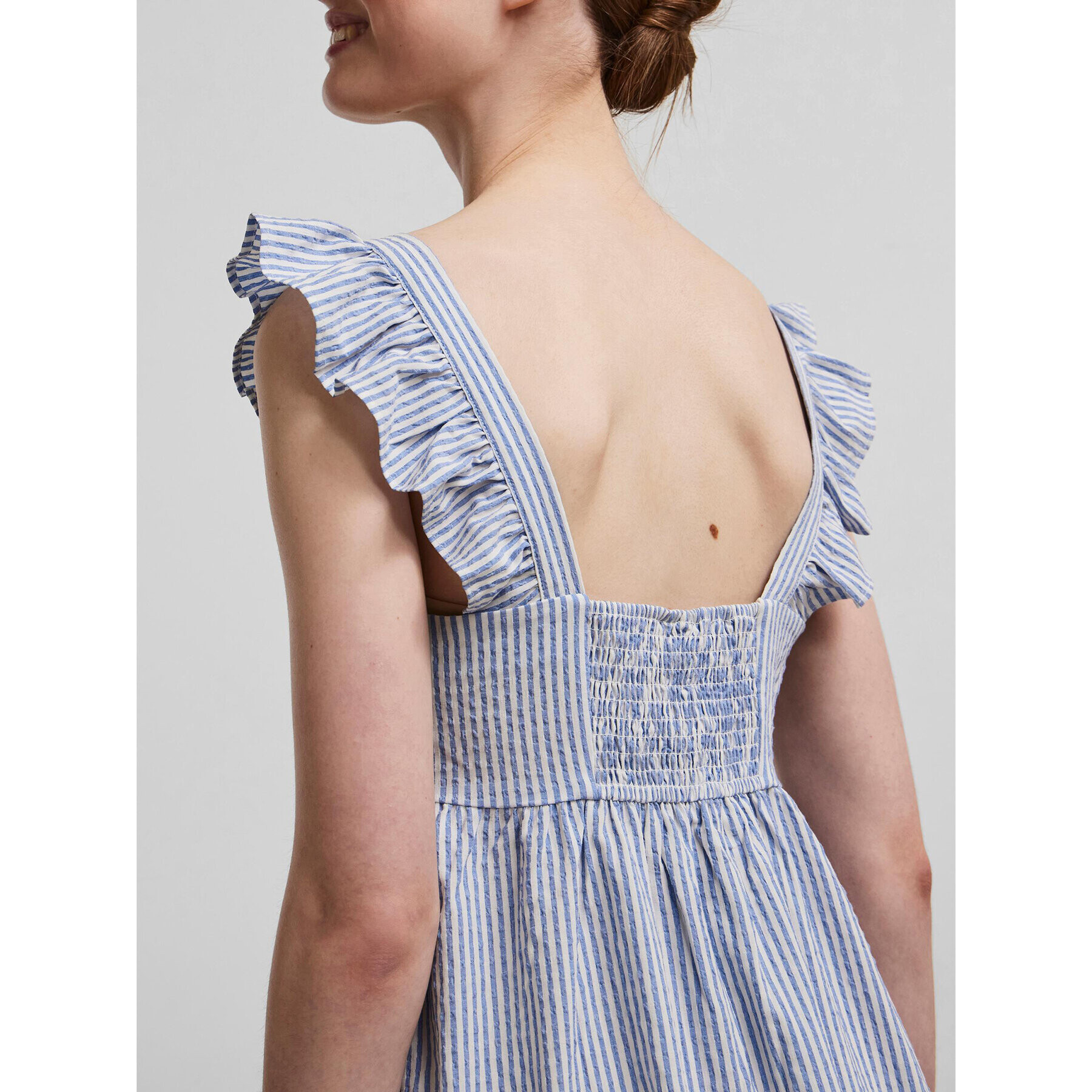 Pieces Лятна рокля Serra 17126221 Син Regular Fit - Pepit.bg