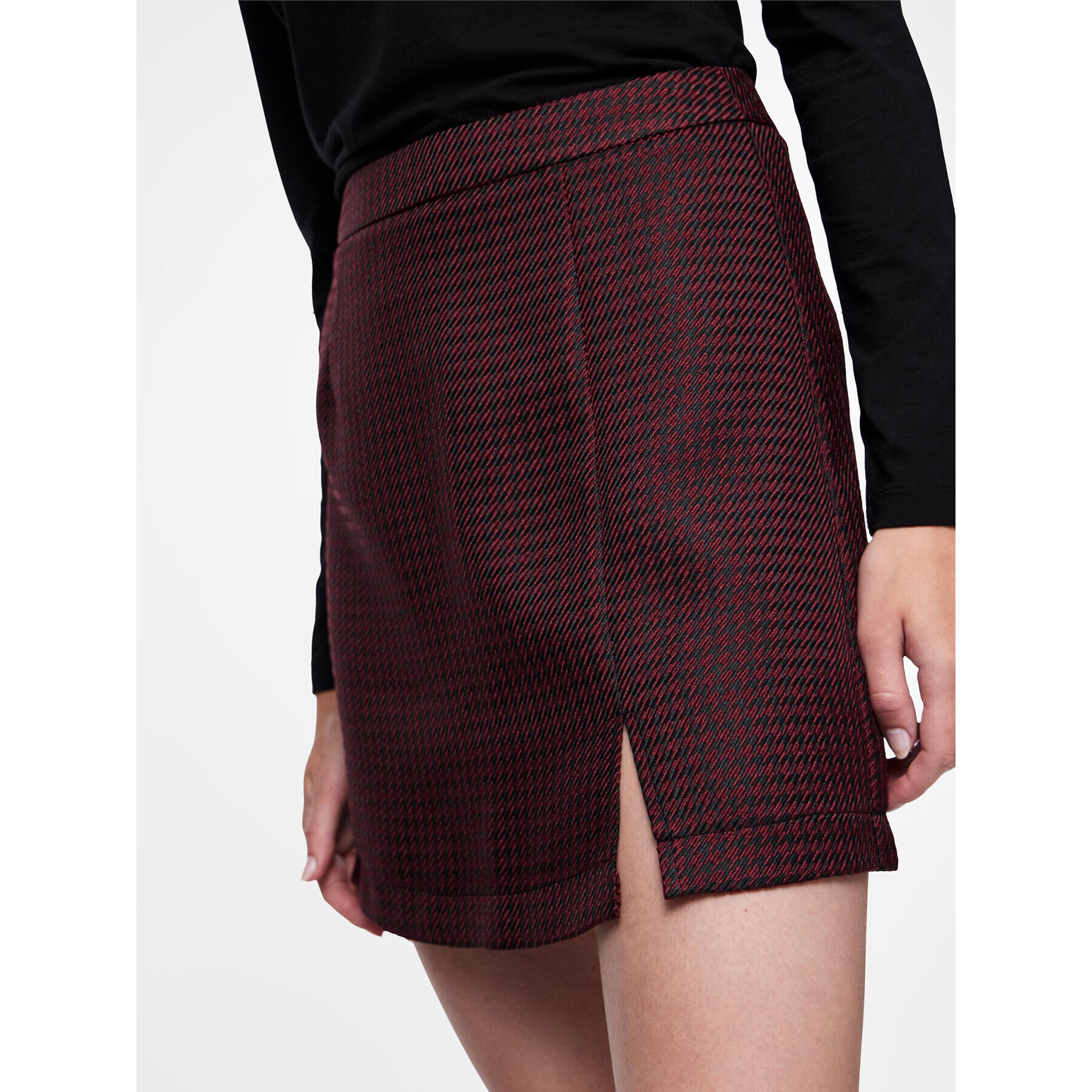 Pieces Мини пола 17142933 Бордо Regular Fit - Pepit.bg