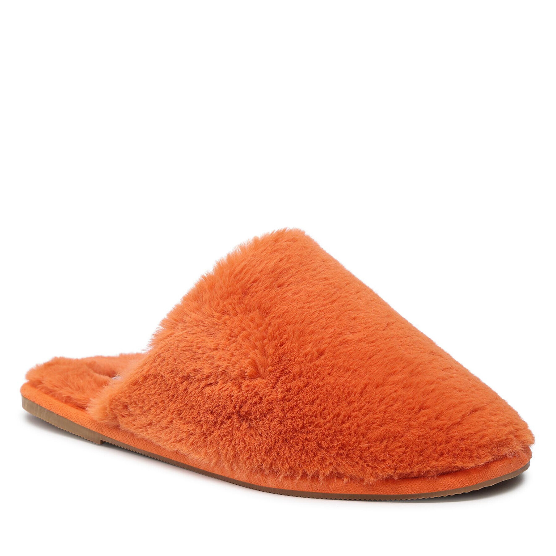 Pieces Пантофи Pcbitten Fluffy Slippers Kac 17123476 Оранжев - Pepit.bg