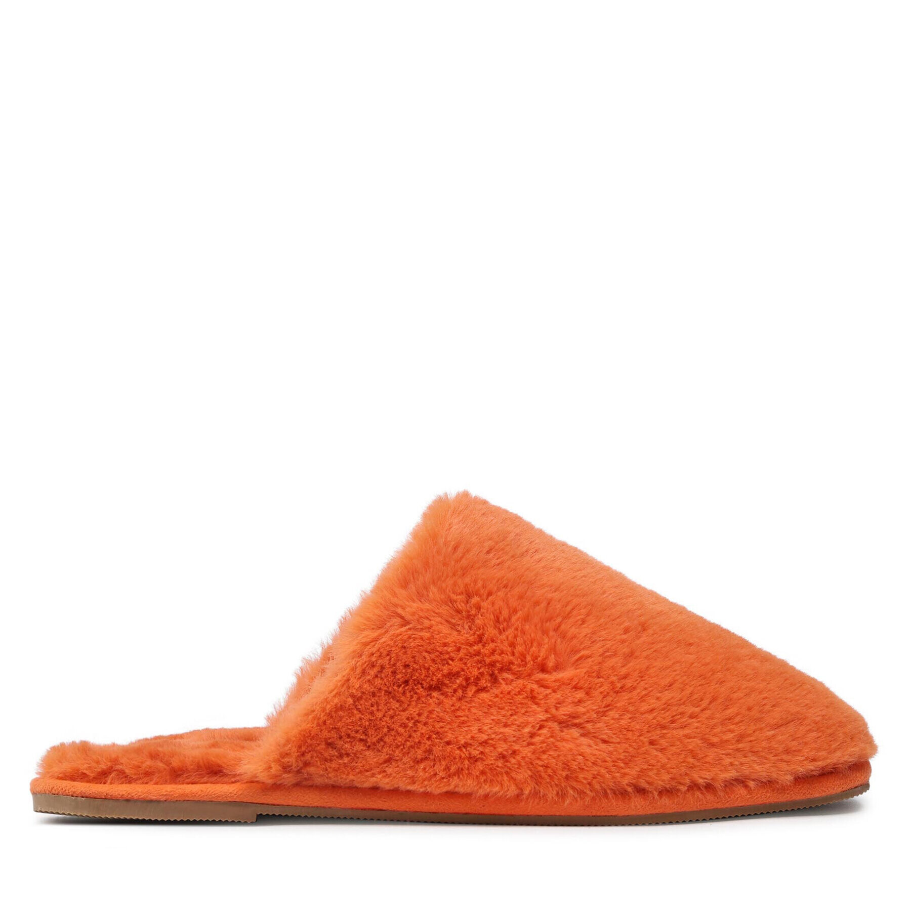 Pieces Пантофи Pcbitten Fluffy Slippers Kac 17123476 Оранжев - Pepit.bg