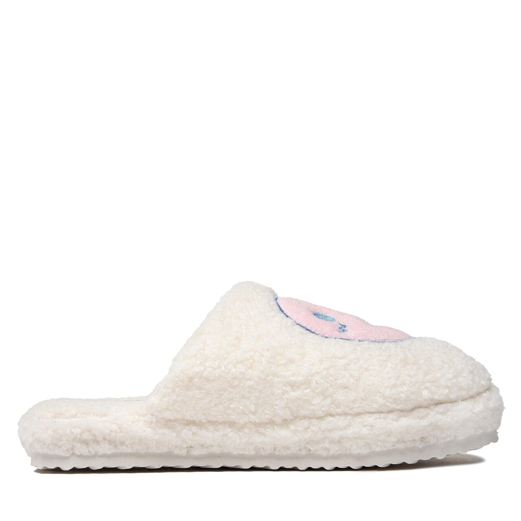 Pieces Пантофи Pcmulle Happy Slipper 17129247 Бял - Pepit.bg
