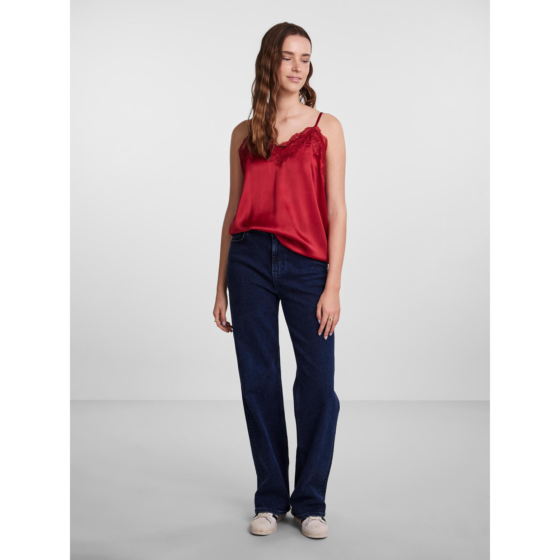 Pieces Пижама 17142952 Червен Regular Fit - Pepit.bg